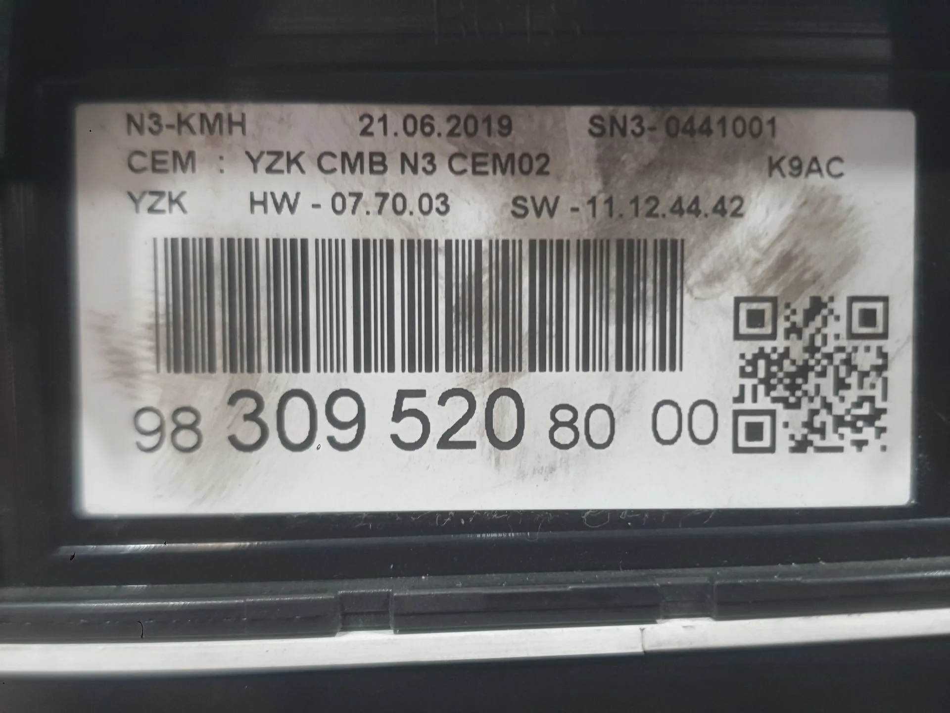 Cuadro Instrumentos para Citroën Berlingo (Er_, Ec_)