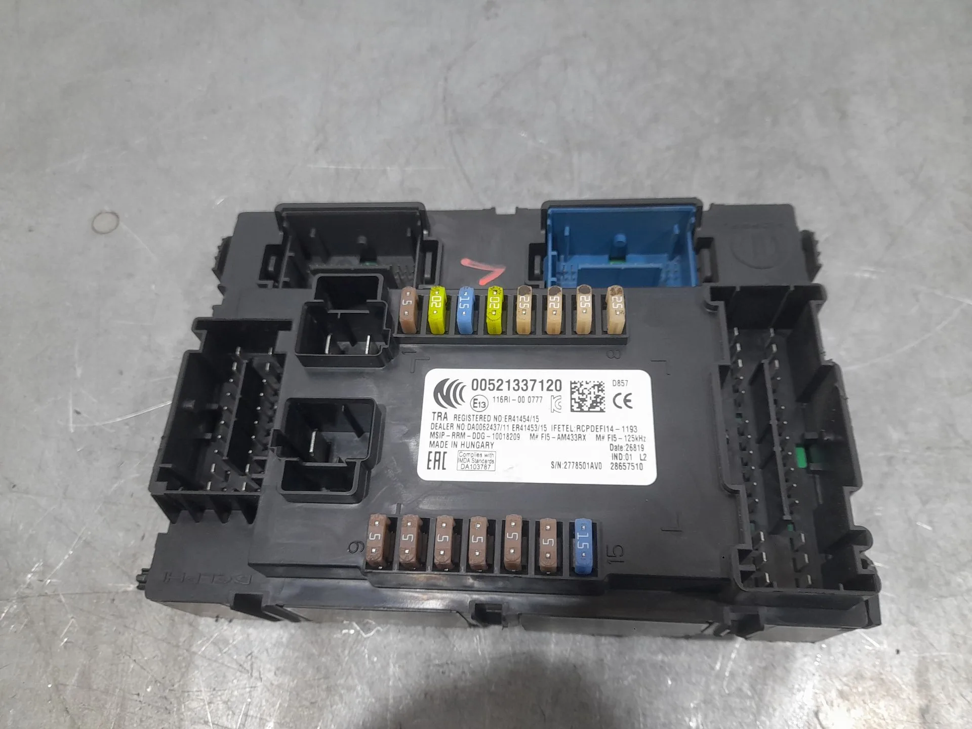 Caja Reles / Fusibles para Fiat Tipo Hatchback (356_, 357_)