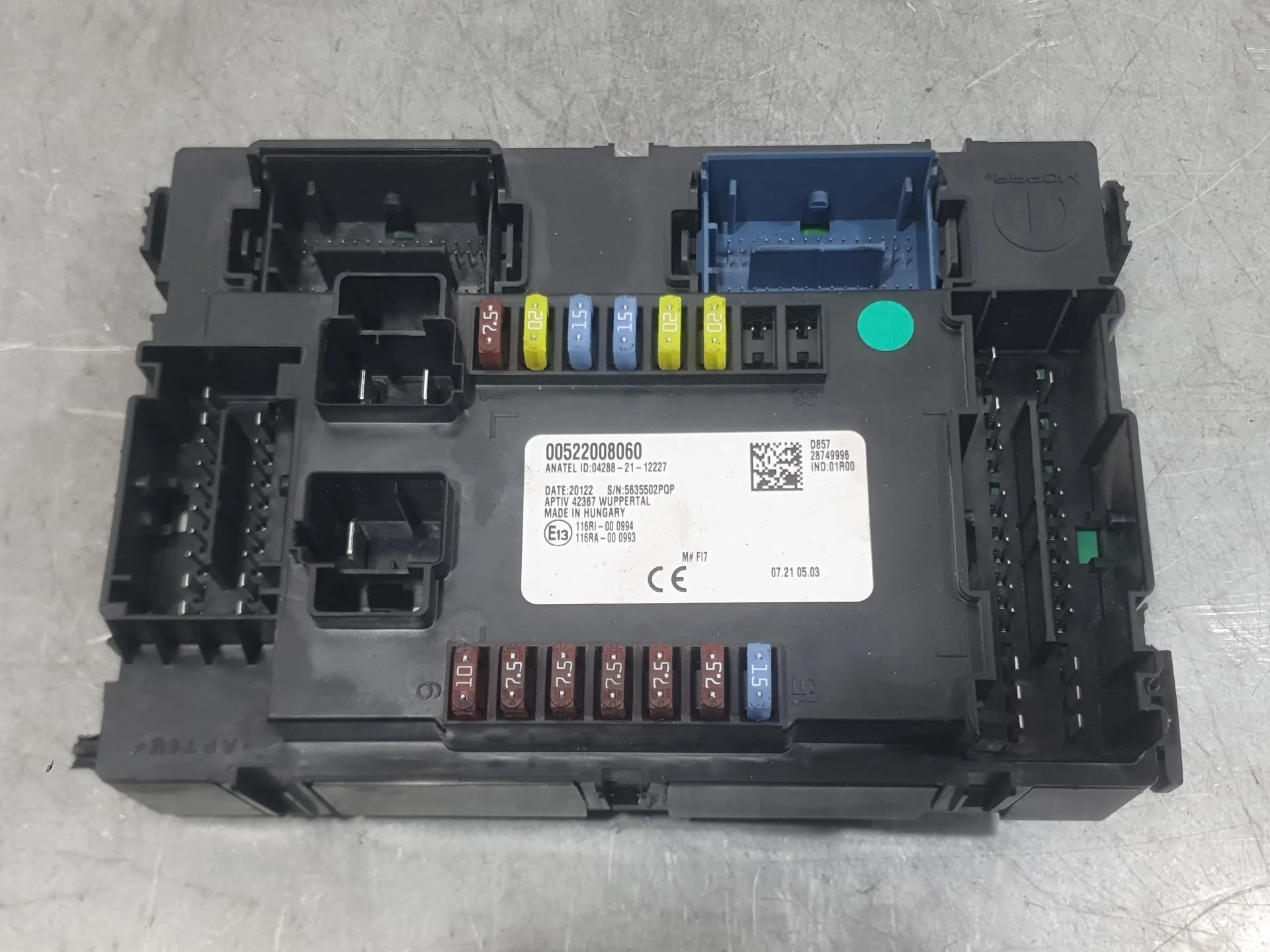 Caja Reles / Fusibles para Fiat 500E (332_)