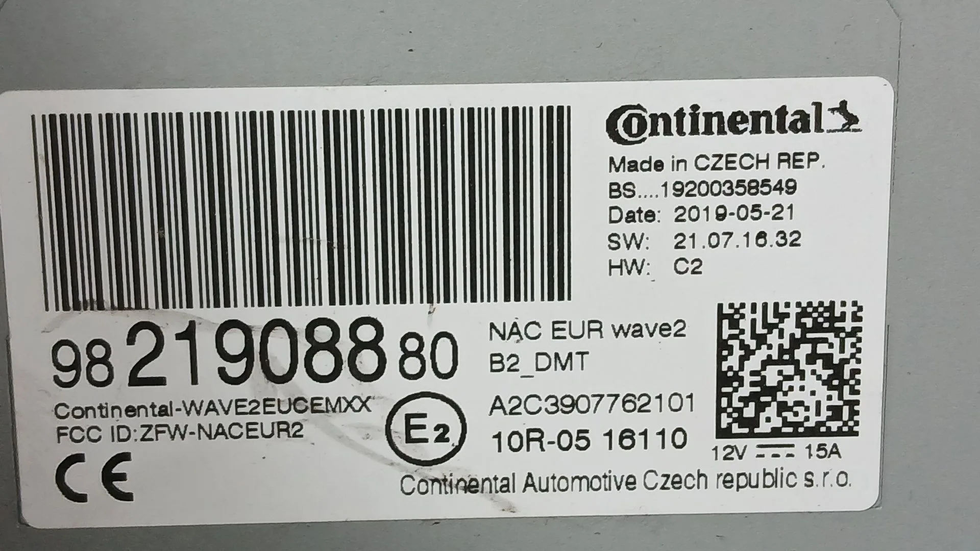 Sistema Audio / Radio para Citroën C3 Iii (Sx)