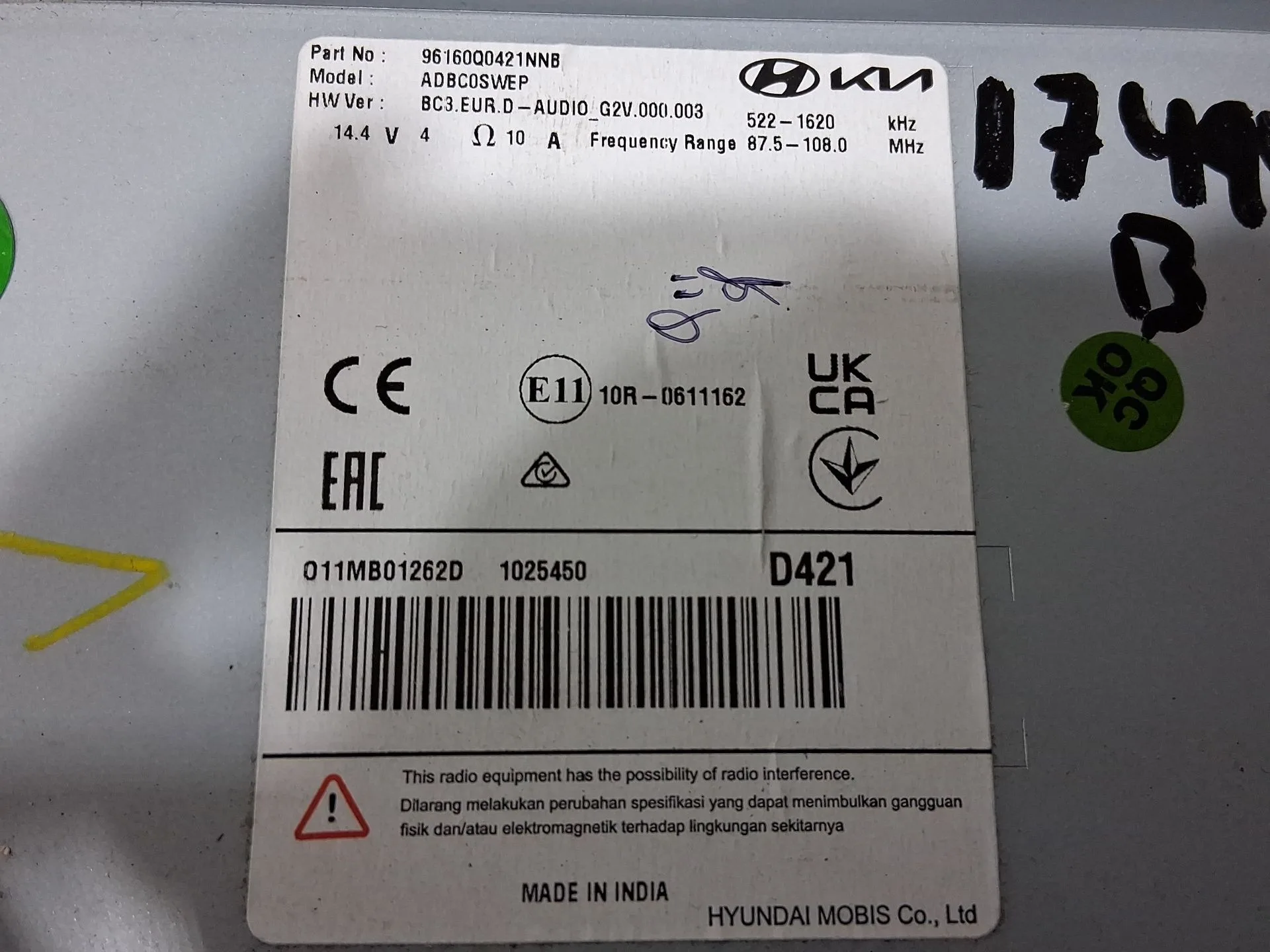 Sistema Navegacion Gps para Hyundai I20 Iii (Bc3, Bi3)