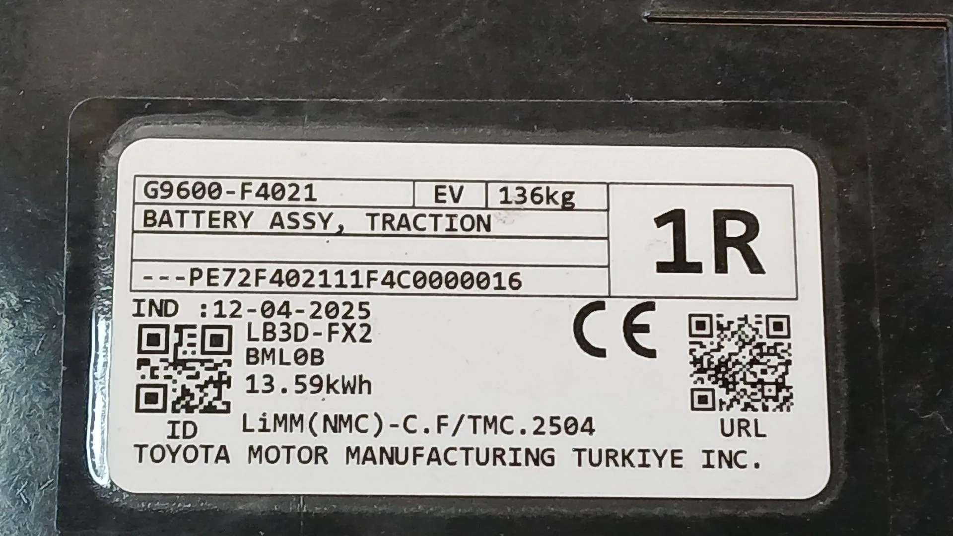 Bateria para Toyota C-Hr (_X1_)