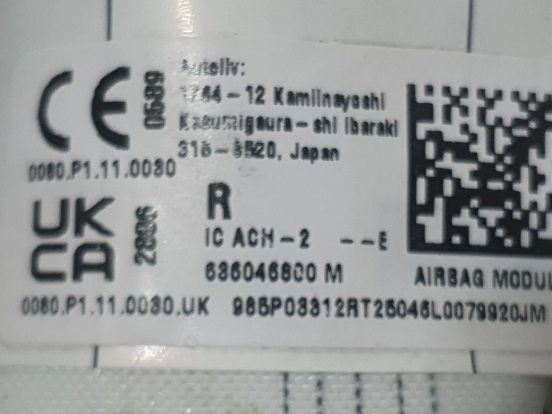 Airbag Cortina Delantero Derecho para Mitsubishi Colt