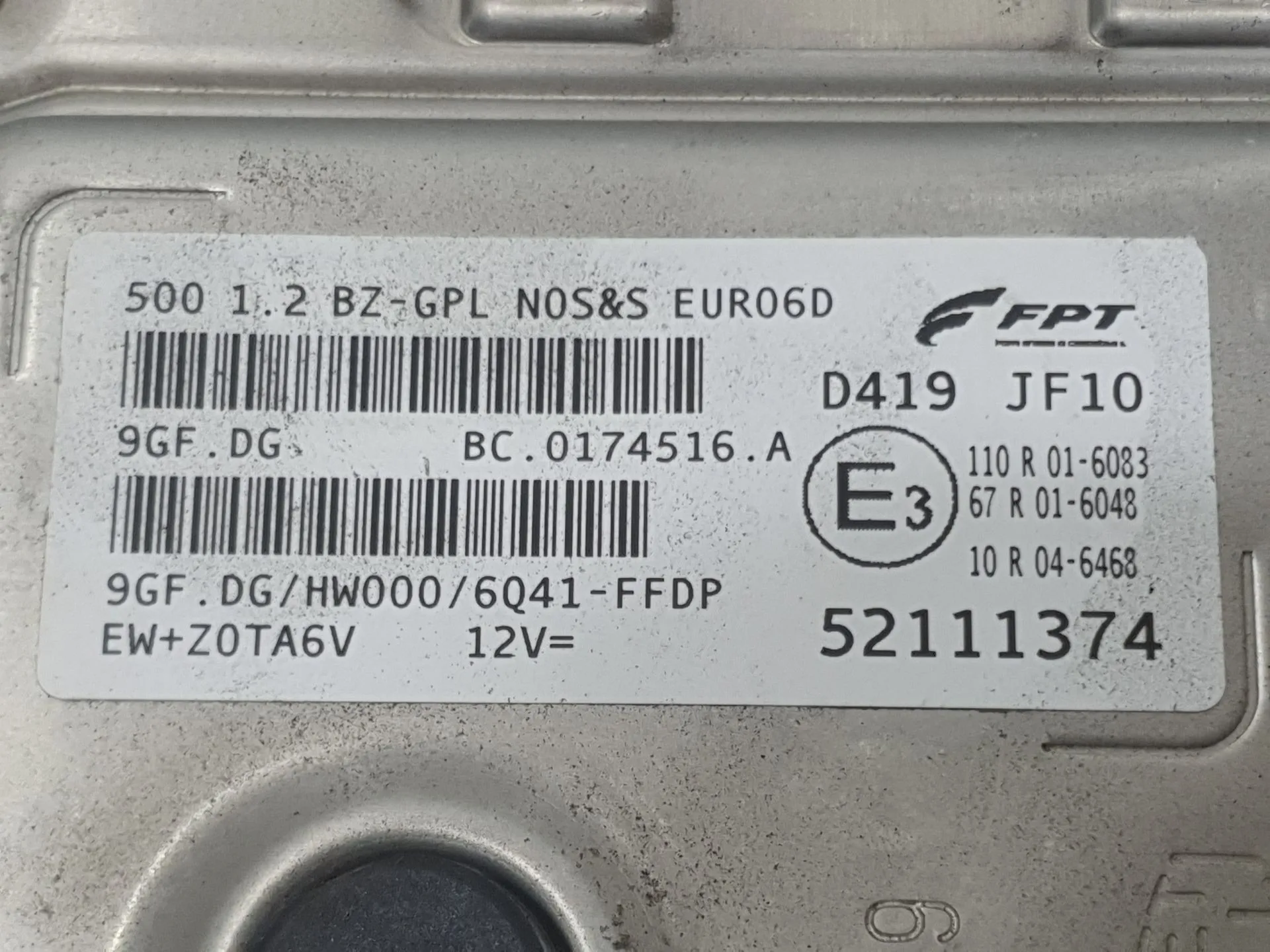 Centralita Motor Uce para Fiat 500 (312_)