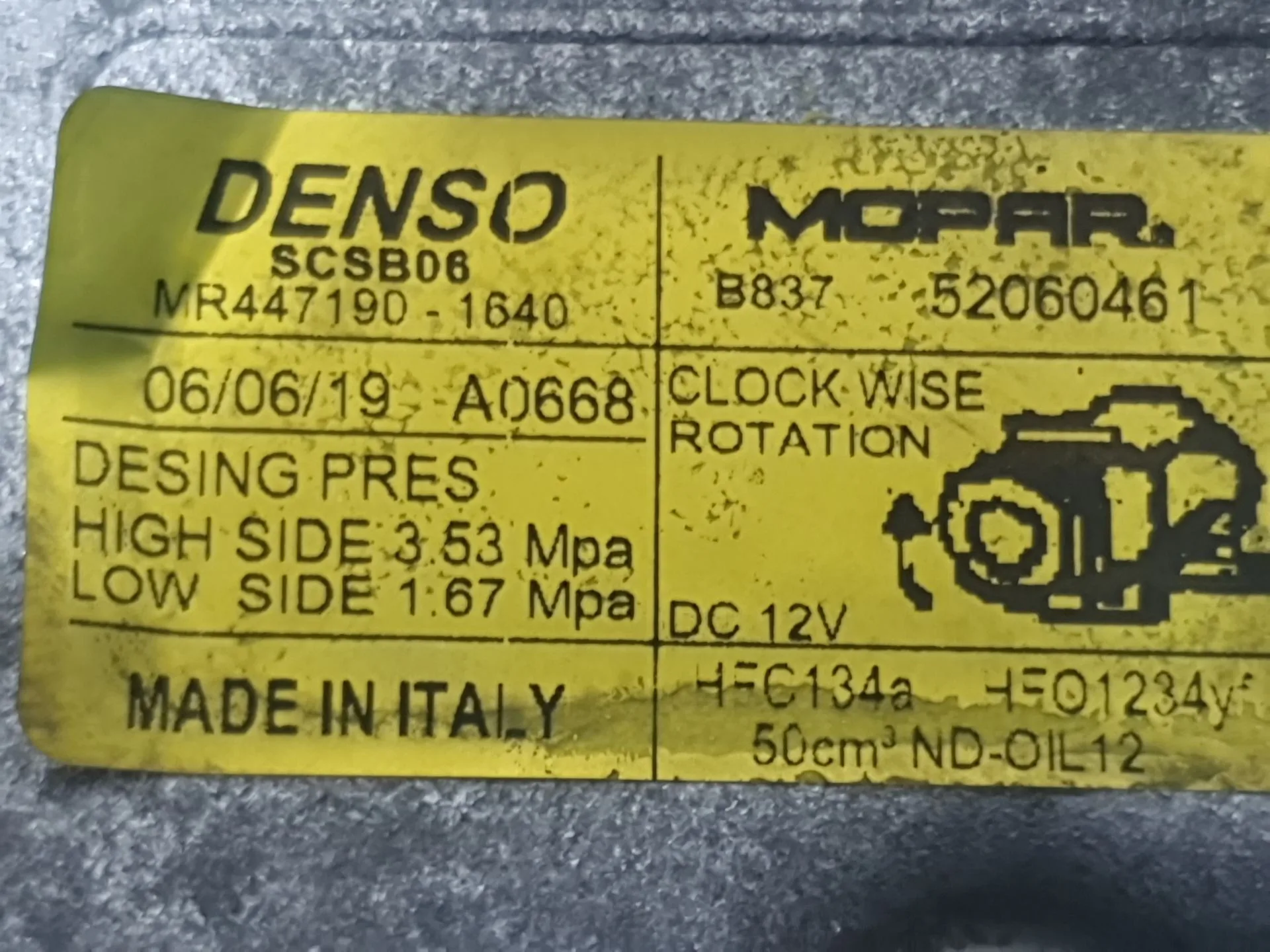 Compresor Aire Acondicionado para Fiat 500 (312_)