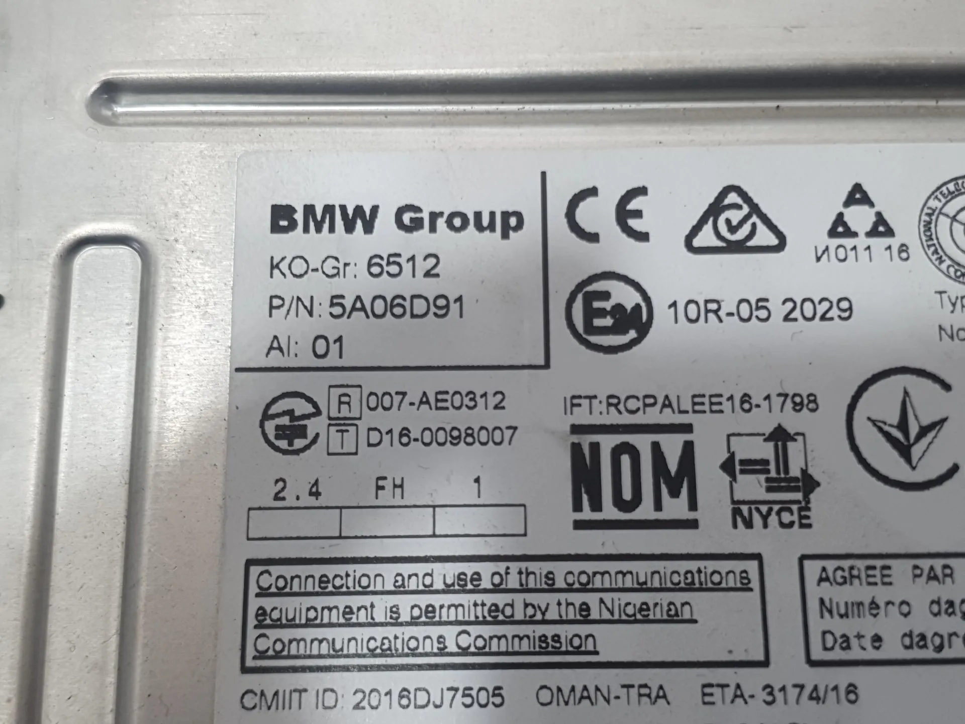 Sistema Audio / Radio para Bmw 1 (F40)