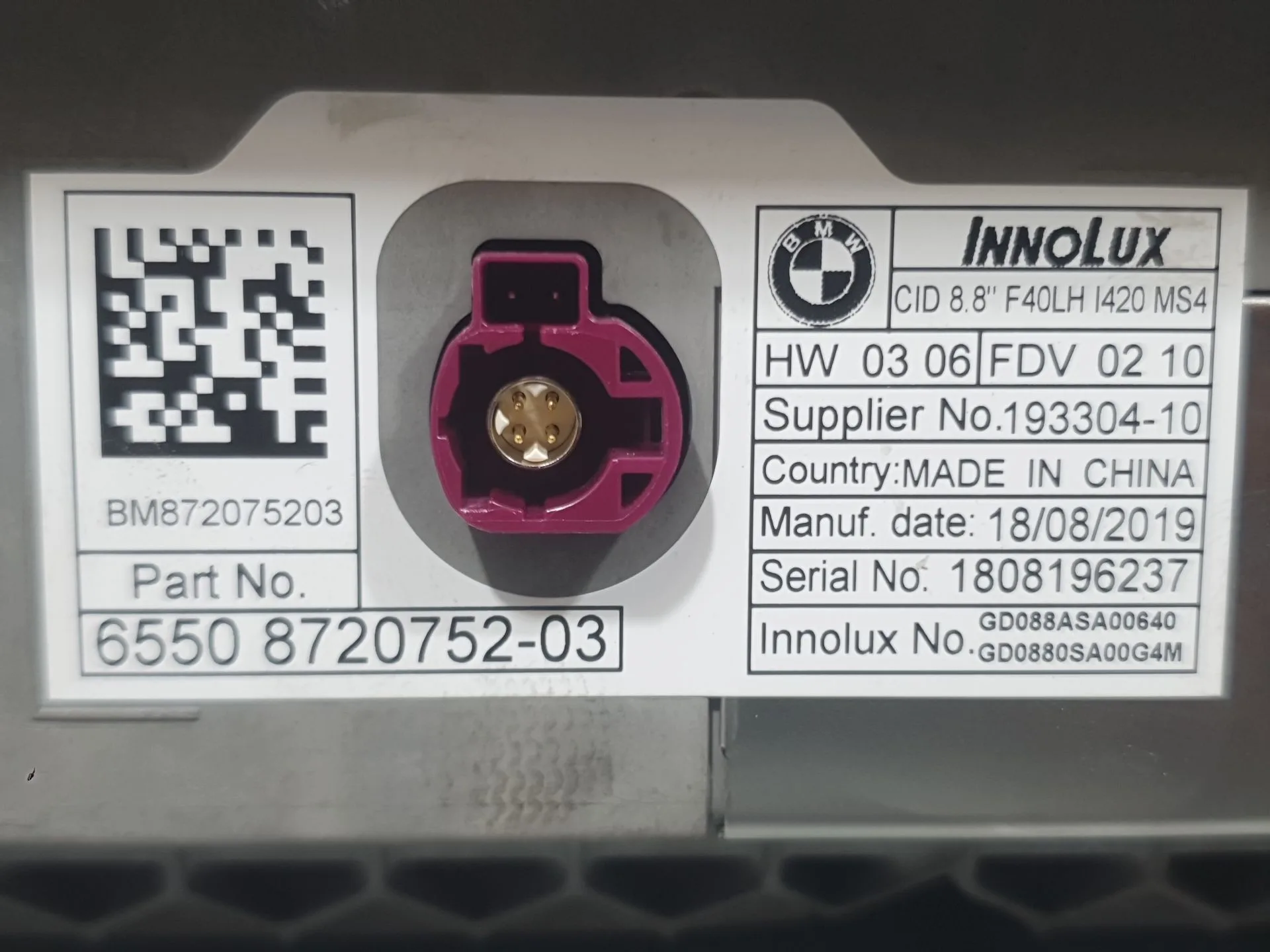Sistema Navegacion Gps para Bmw 1 (F40)