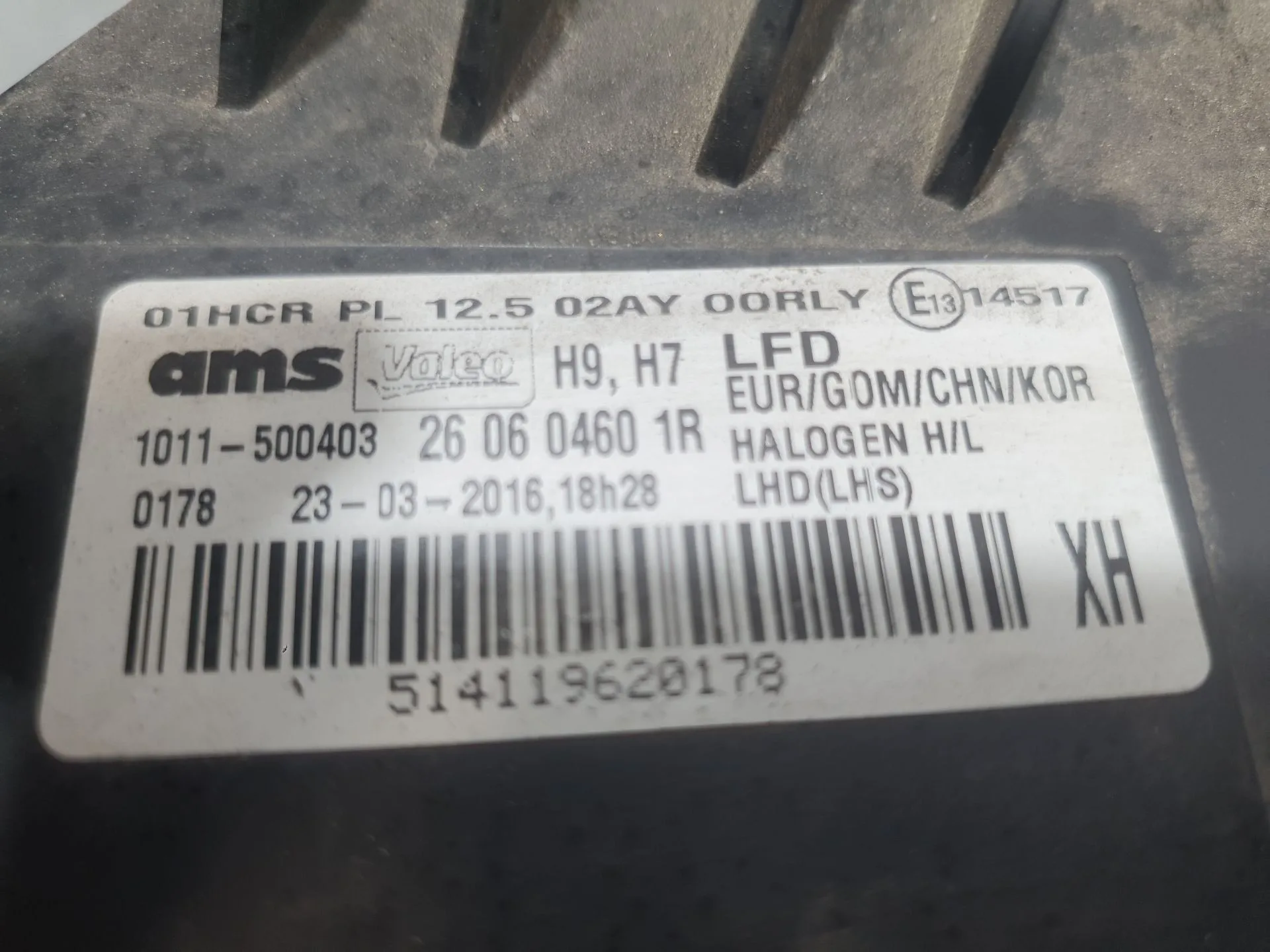 Faro Izquierdo para Renault Talisman (Lp_)