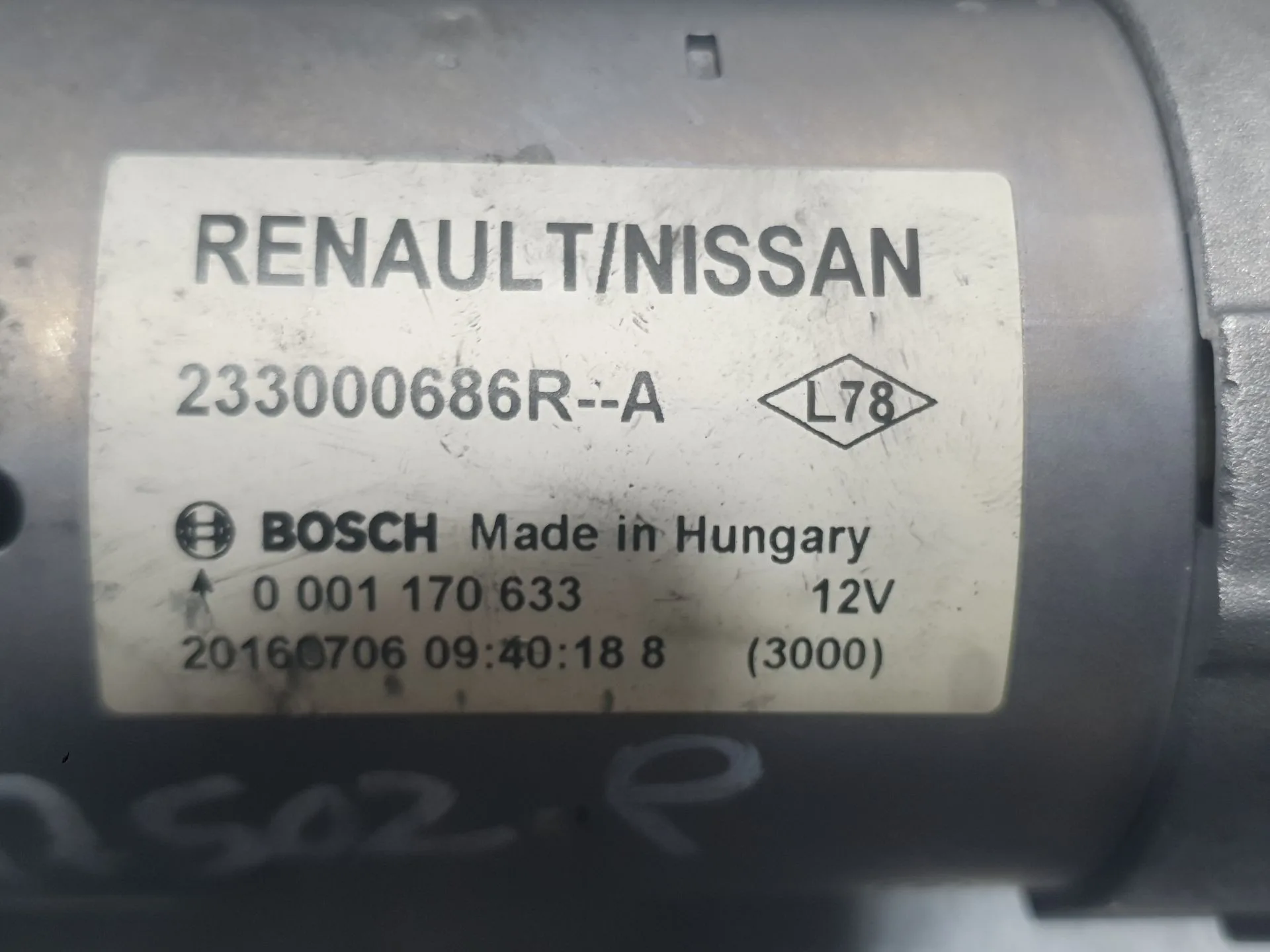 Motor Arranque para Renault Talisman (Lp_)