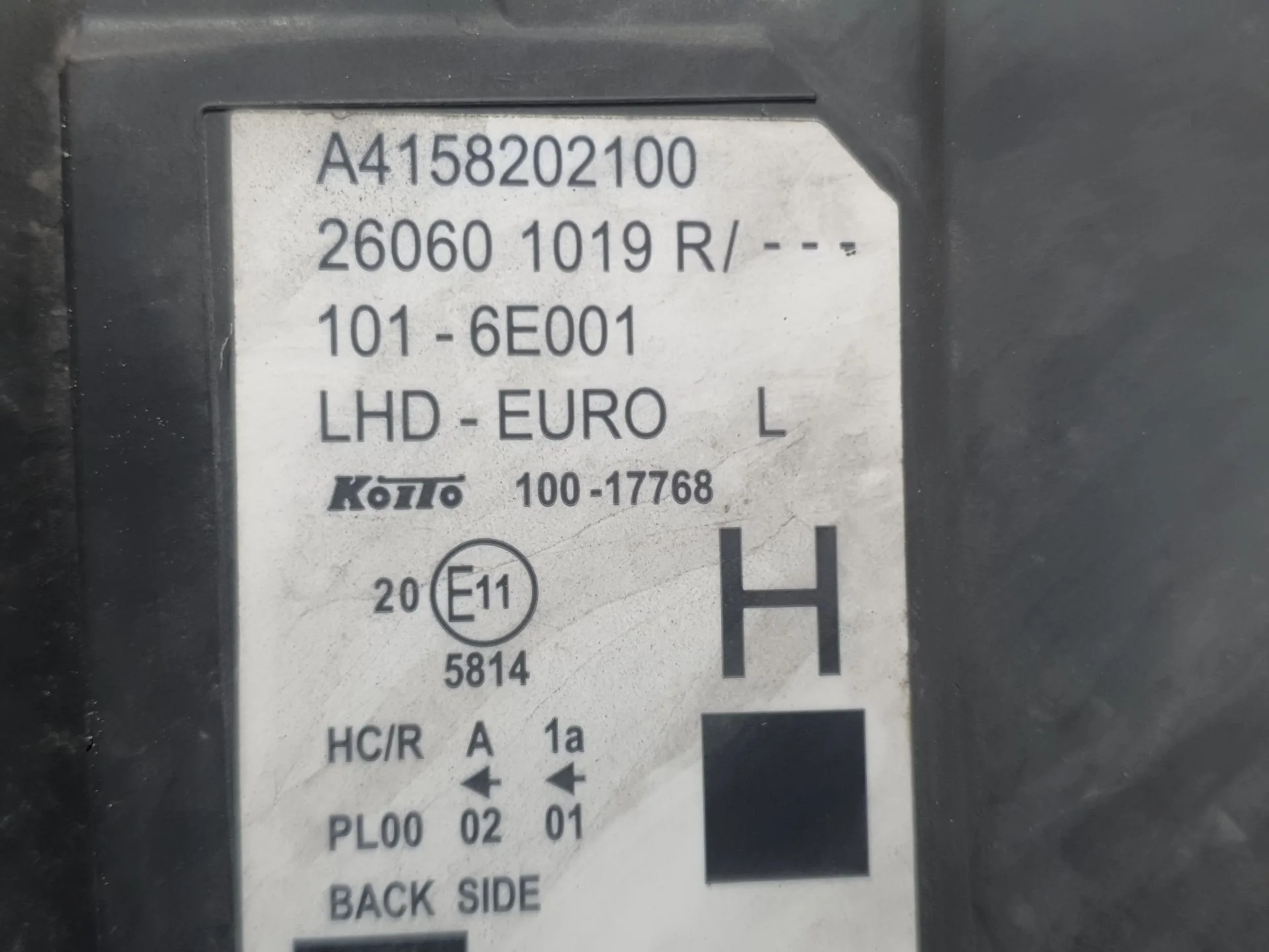 Faro Izquierdo para Mercedes-Benz Citan Monospace (W415)