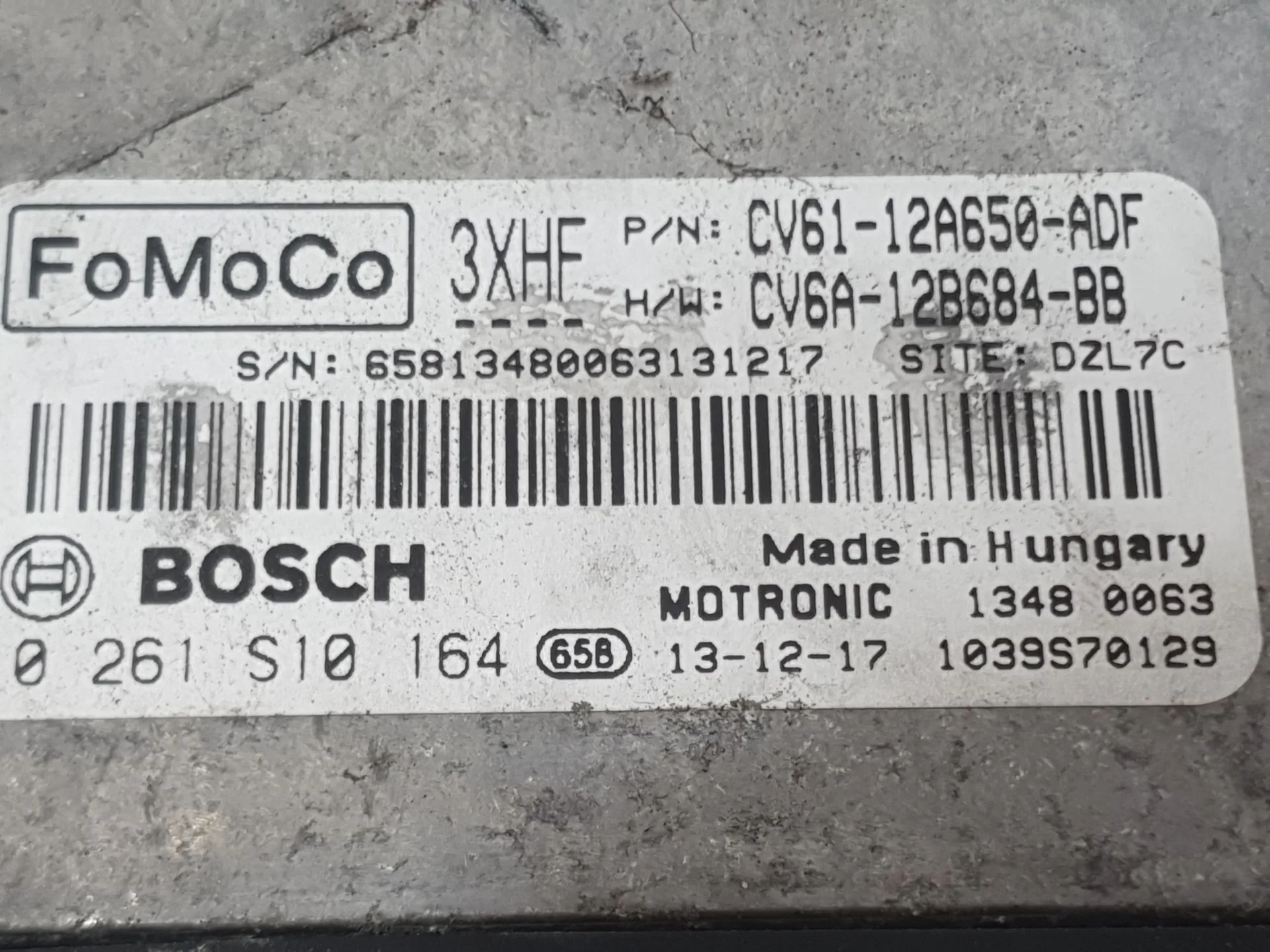 Centralita Motor Uce para Ford C-Max Ii (Dxa/Cb7, Dxa/Ceu)