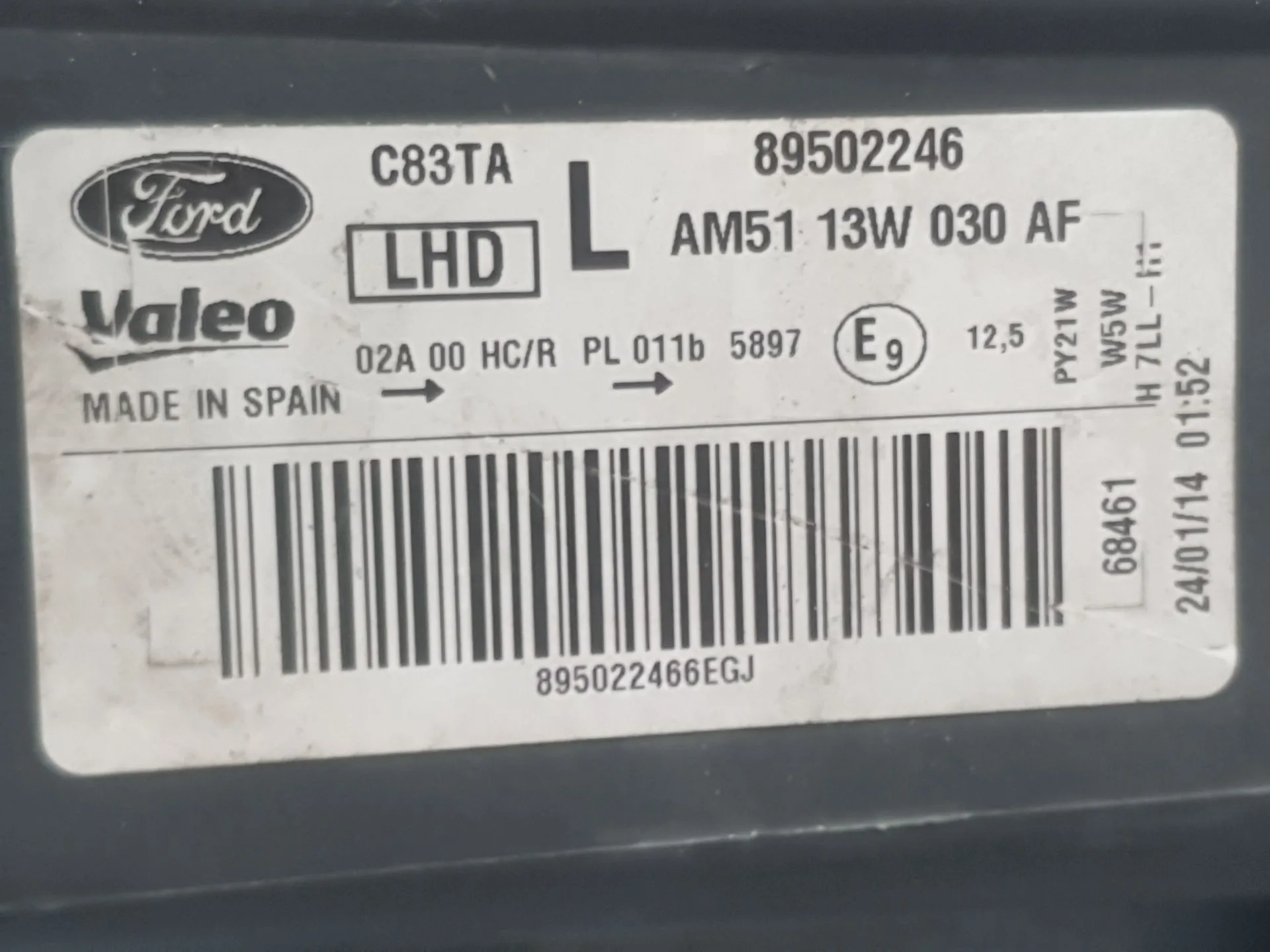 Faro Izquierdo para Ford C-Max Ii (Dxa/Cb7, Dxa/Ceu)