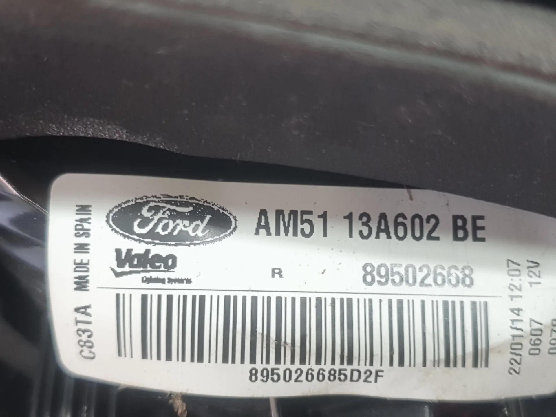 Piloto Trasero Derecho Interior para Ford C-Max Ii (Dxa/Cb7, Dxa/Ceu)