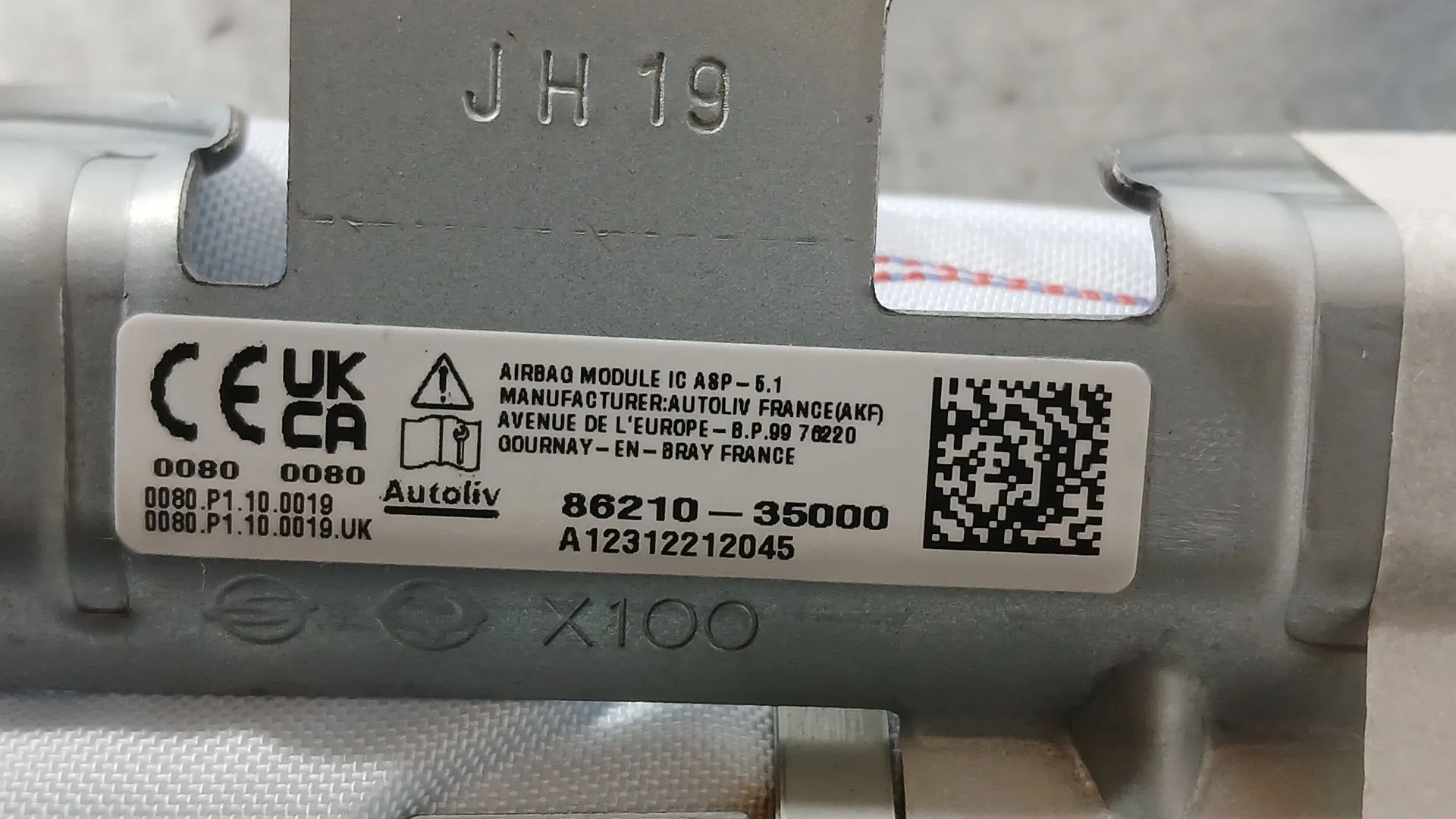 Airbag Cortina Delantero Izquierdo para Ssangyong Tivoli