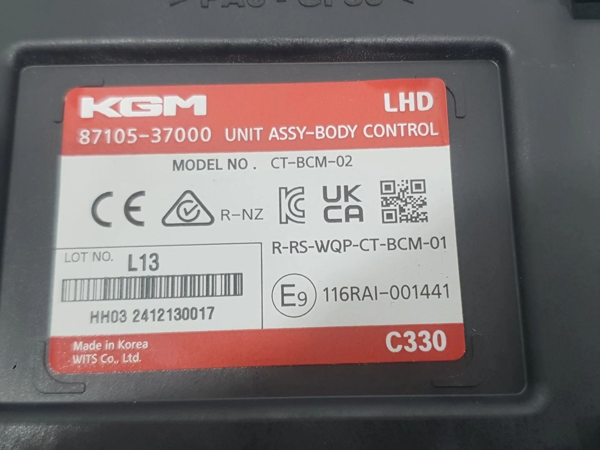 Modulo Electronico para Kg Mobility Korando (C300)
