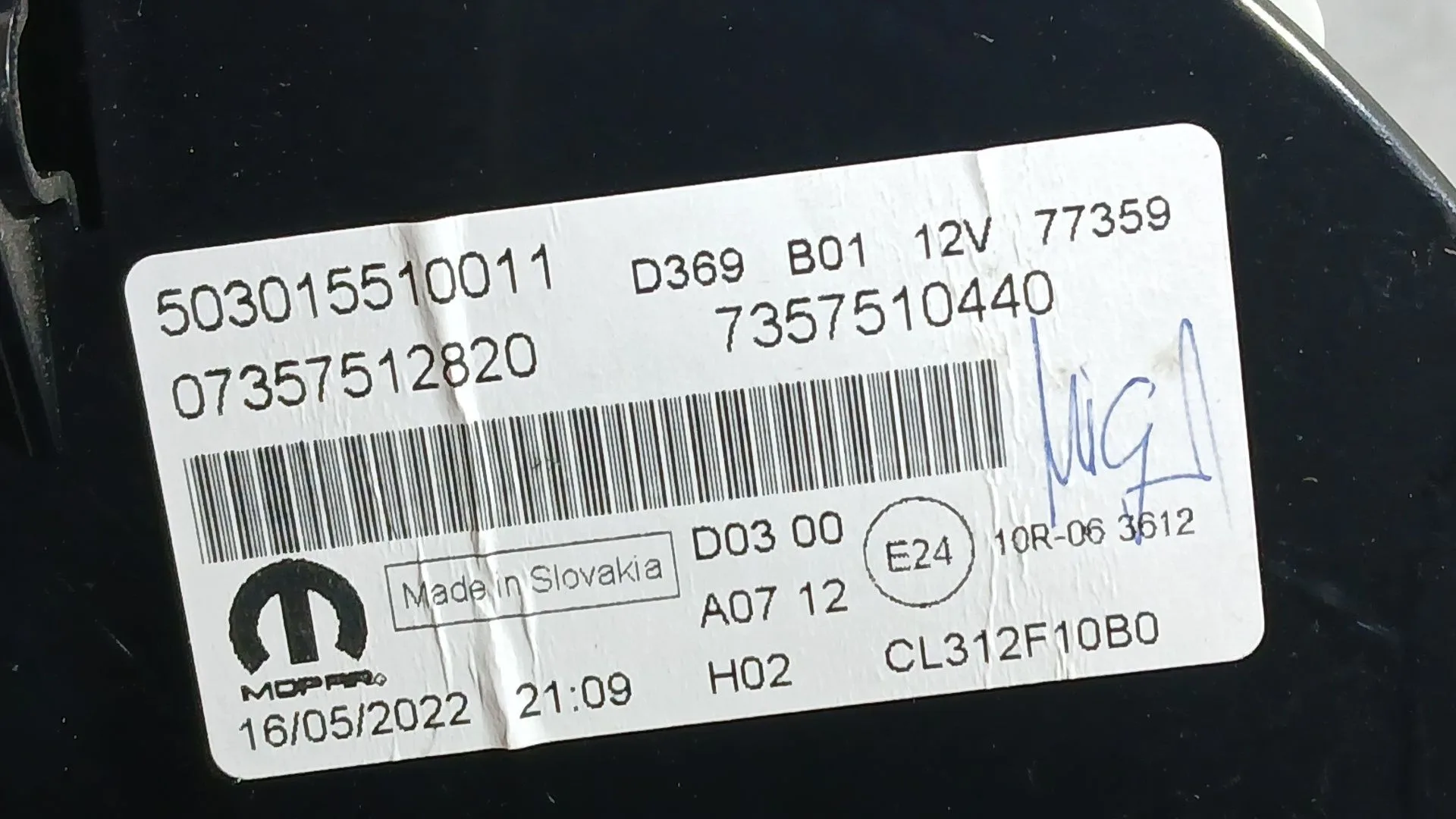 Cuadro Instrumentos para Fiat 500 (312_)