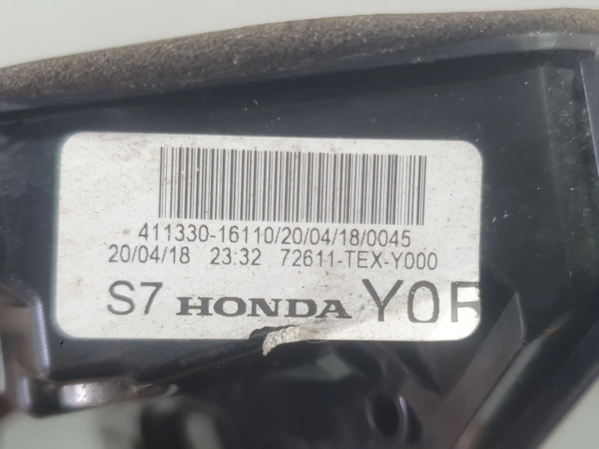 Cerradura Puerta Trasera Derecha para Honda Civic X Hatchback (Fc_, Fk_)