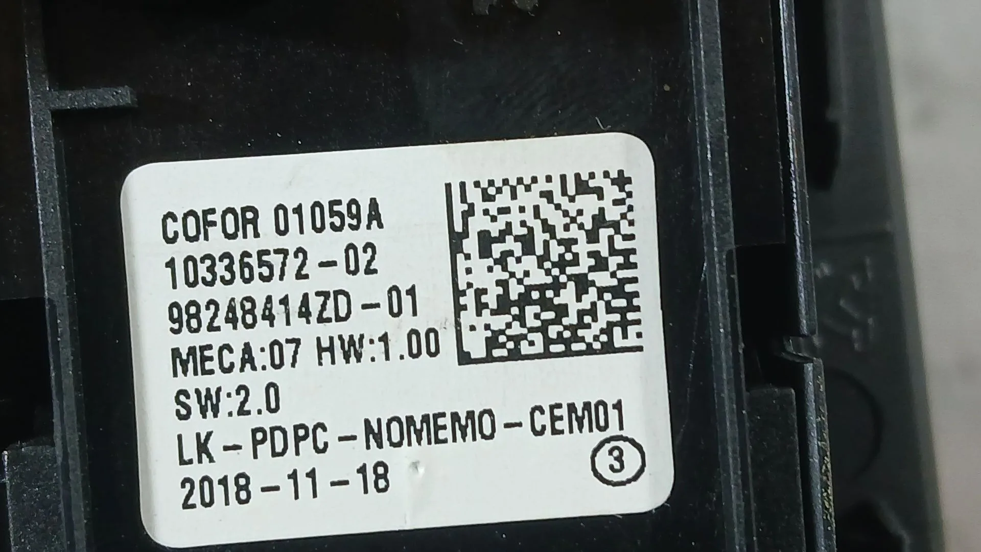 Mando Elevalunas Delantero Izquierdo para Citroën C4 Spacetourer (3D_)