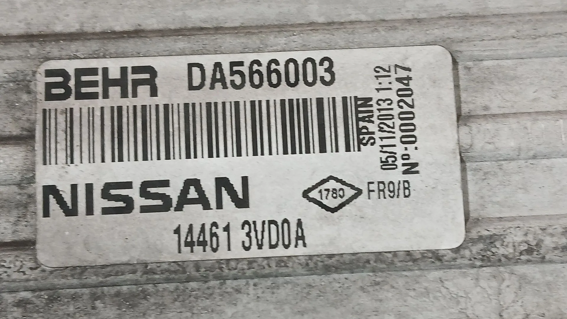 Intercooler para Nissan Note (E12)