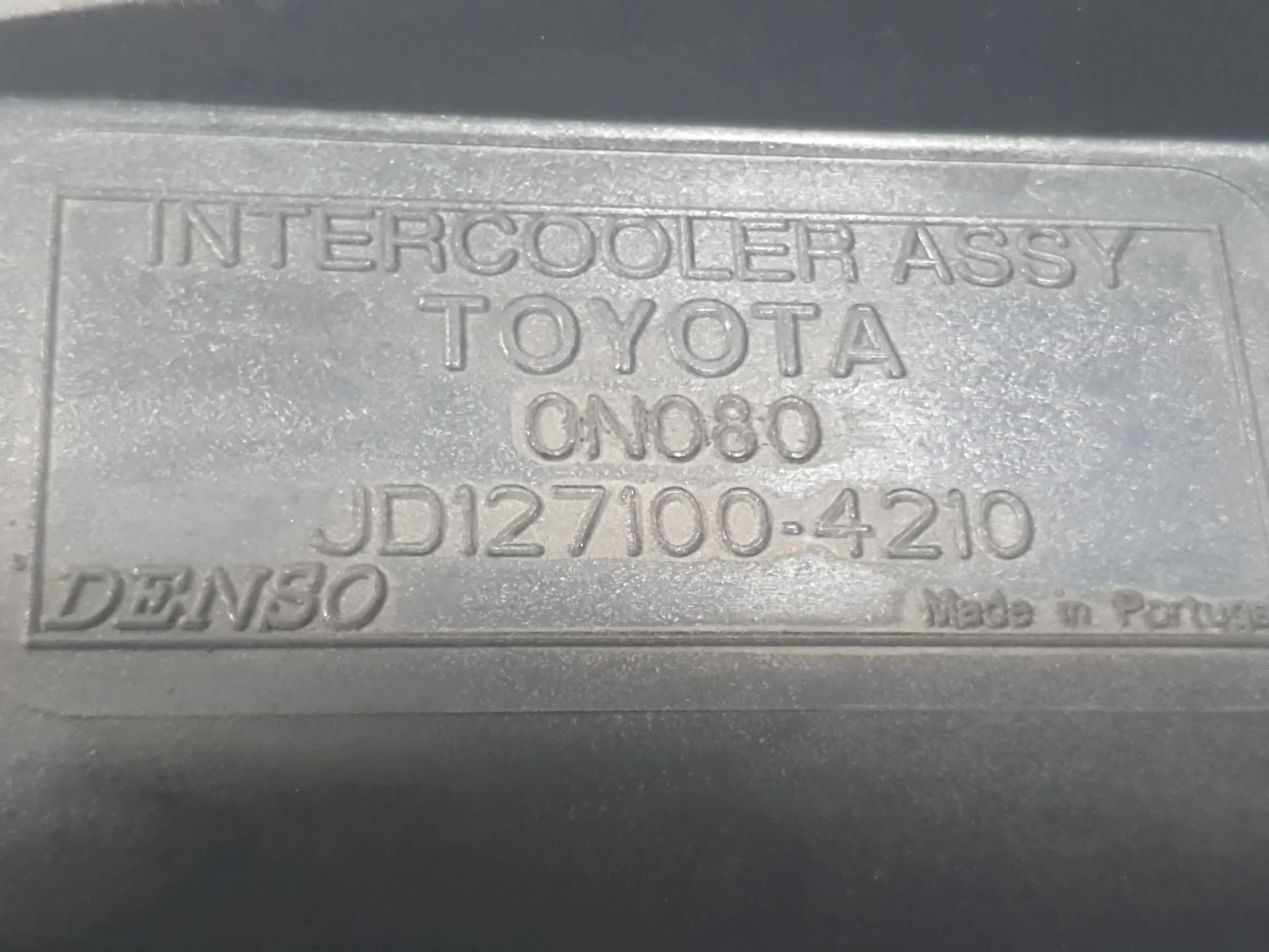 Intercooler para Toyota Auris (_E18_)