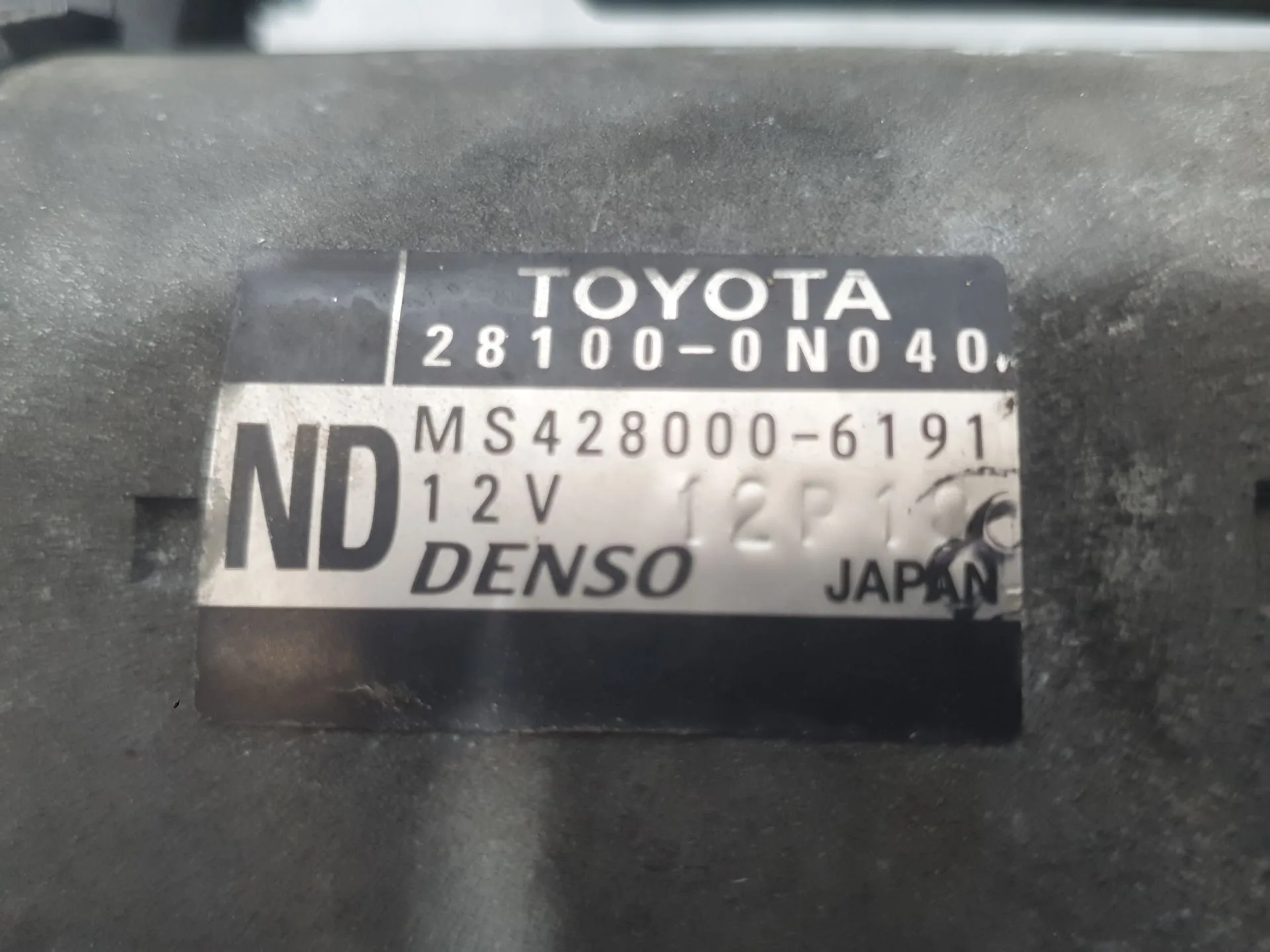 Motor Arranque para Toyota Auris (_E18_)