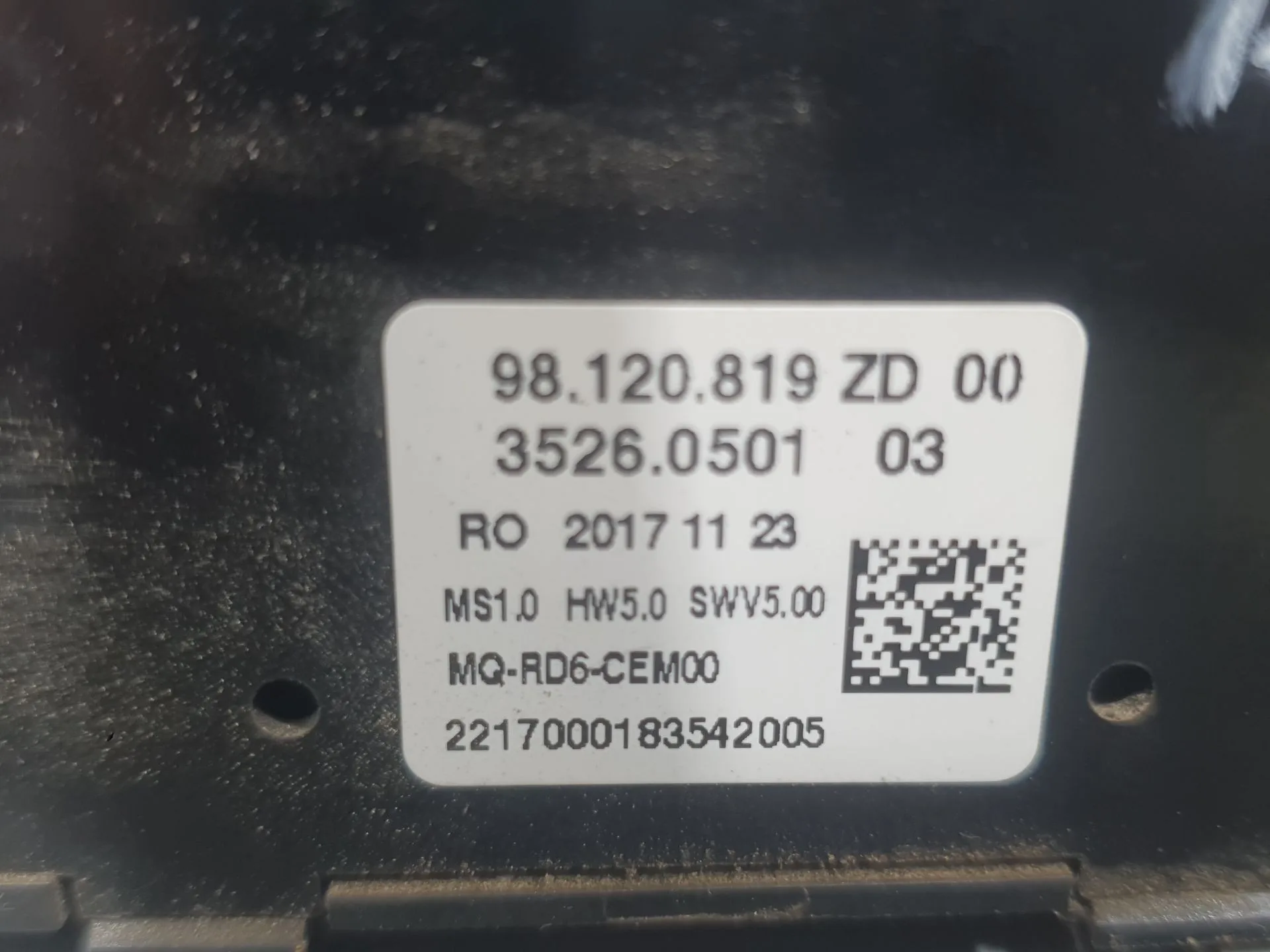 Mando Radio para Citroën Jumpy Iii Furgoneta (V_)