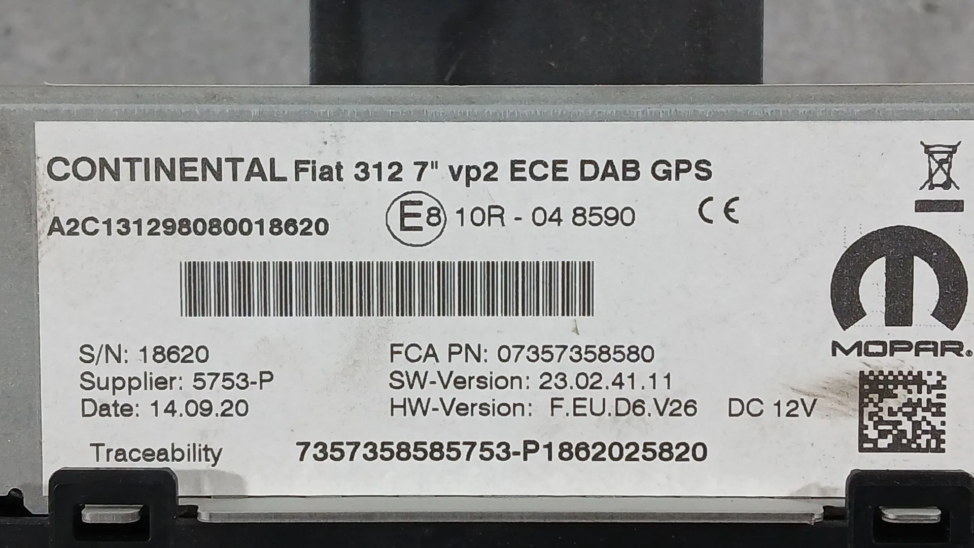 Sistema Navegacion Gps para Fiat 500 (312_)