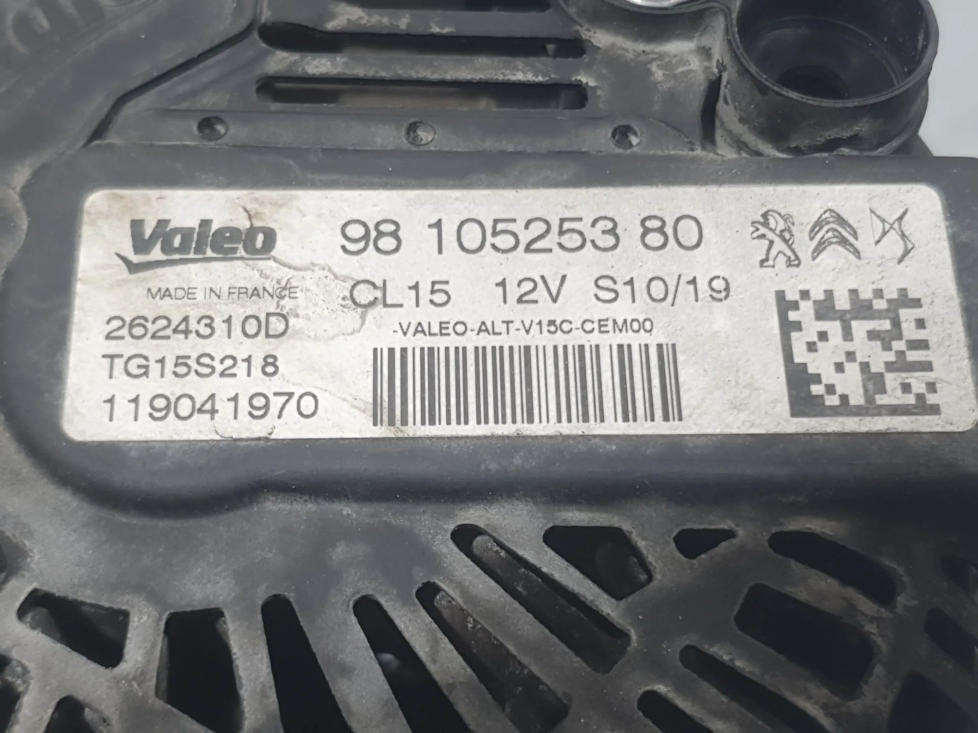 Alternador para Citroën Berlingo Furgoneta/Monovolumen (K9)