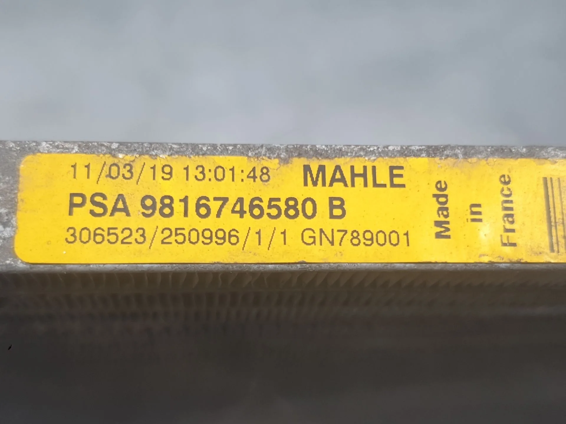 Condensador / Radiador Aire Acondicionado para Citroën Berlingo Furgoneta/Monovolumen (K9)