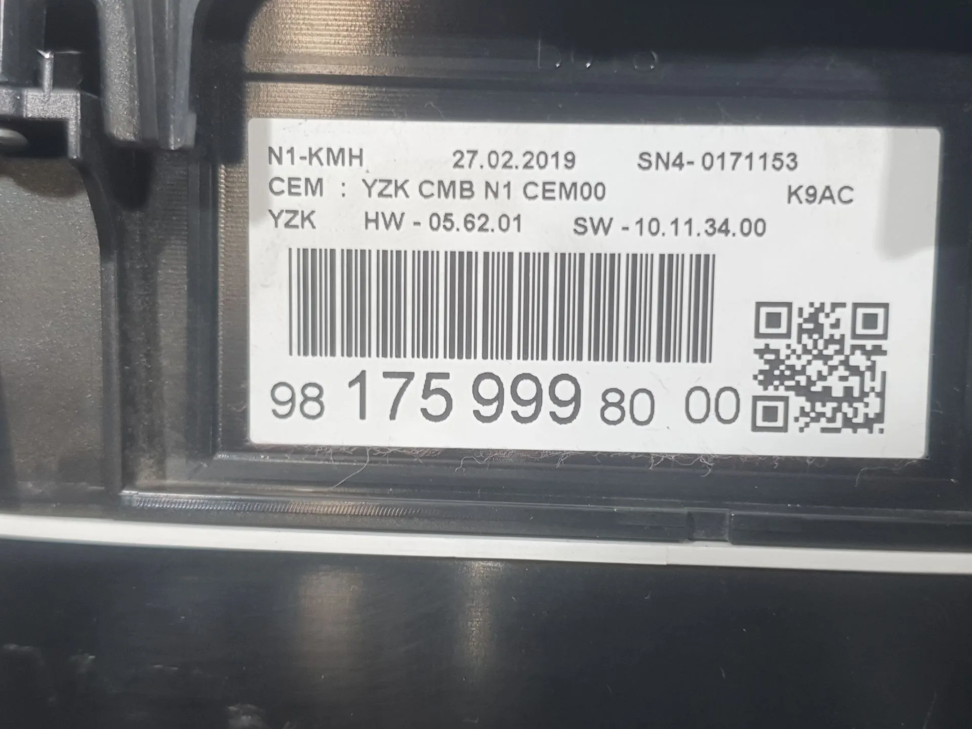 Cuadro Instrumentos para Citroën Berlingo Furgoneta/Monovolumen (K9)