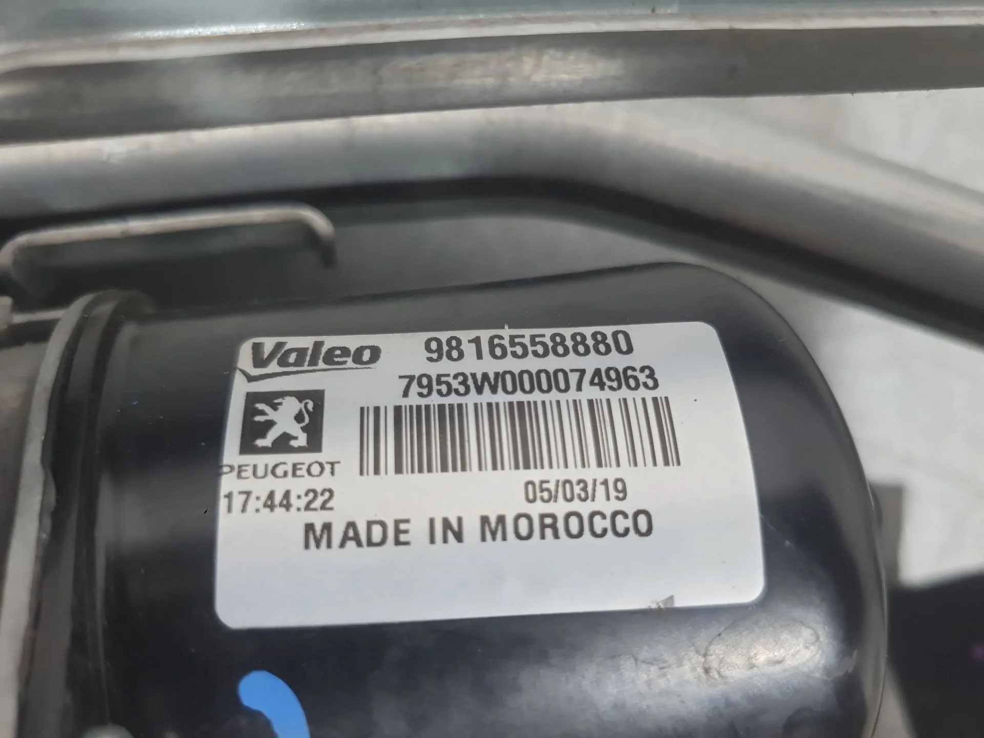 Motor Limpia Delantero para Citroën Berlingo Furgoneta/Monovolumen (K9)