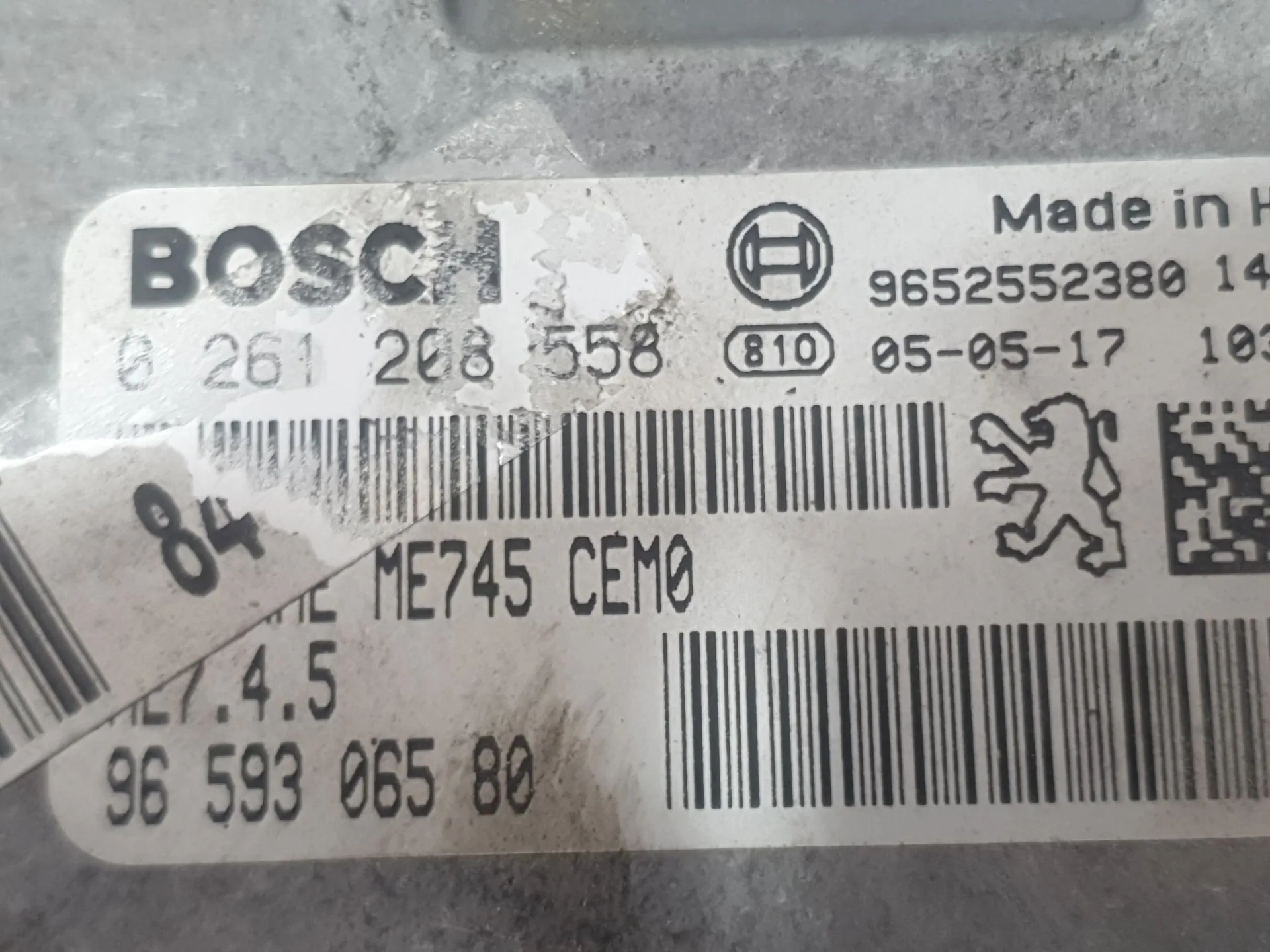 Centralita Motor Uce para Peugeot 307 Break (3E)