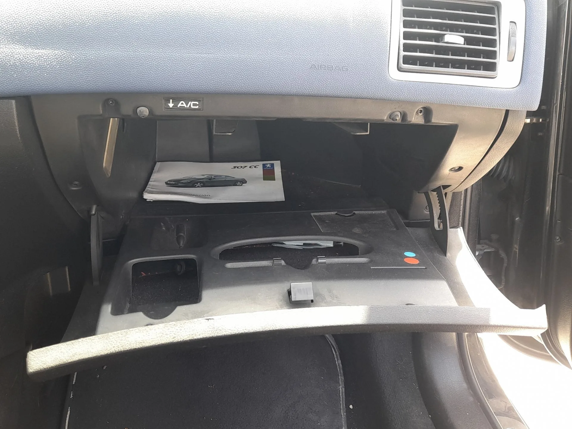 Guantera para Peugeot 307 Cc (3B)