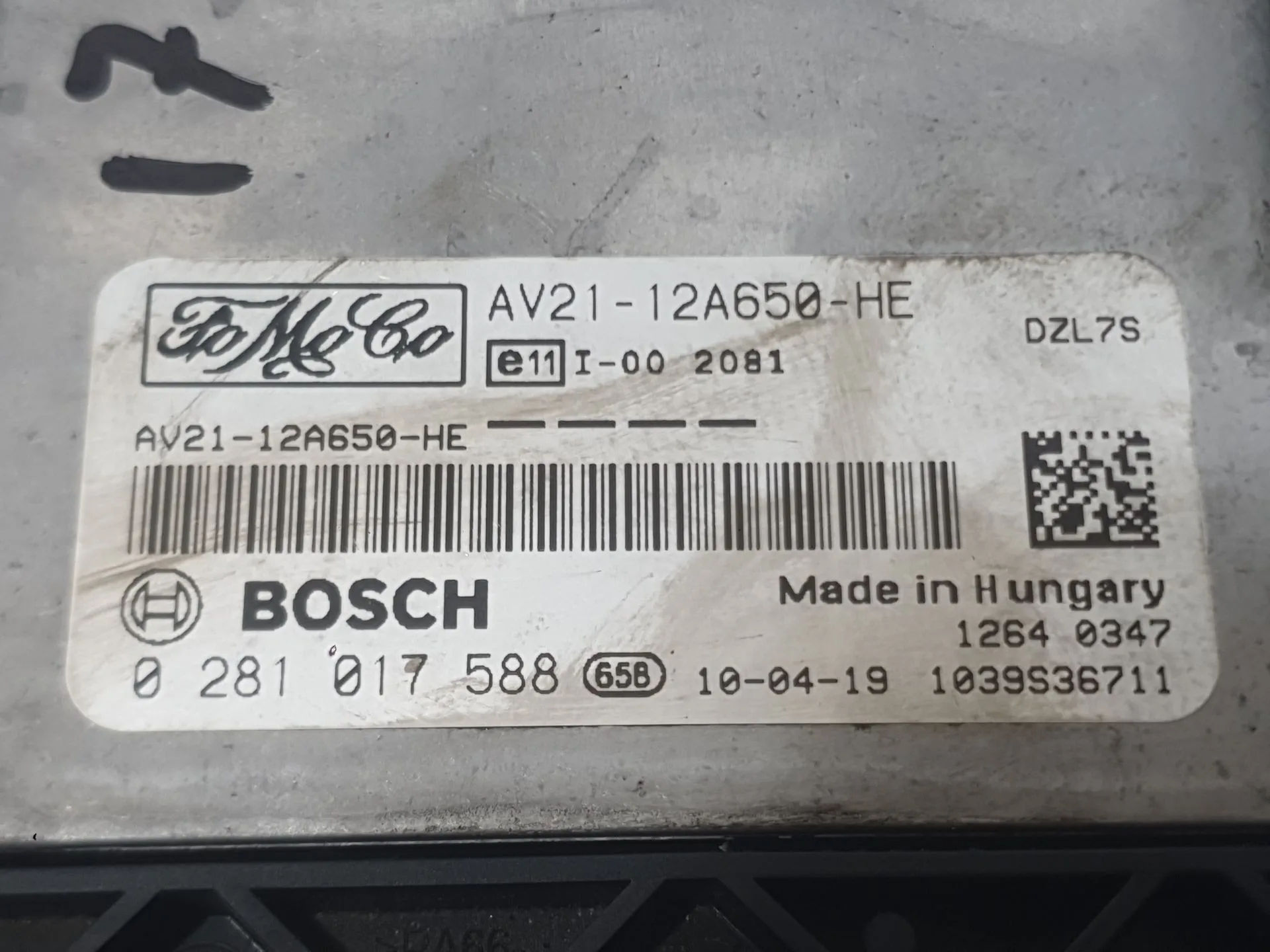 Centralita Motor Uce para Ford Fiesta Vi (Cb1, Ccn)