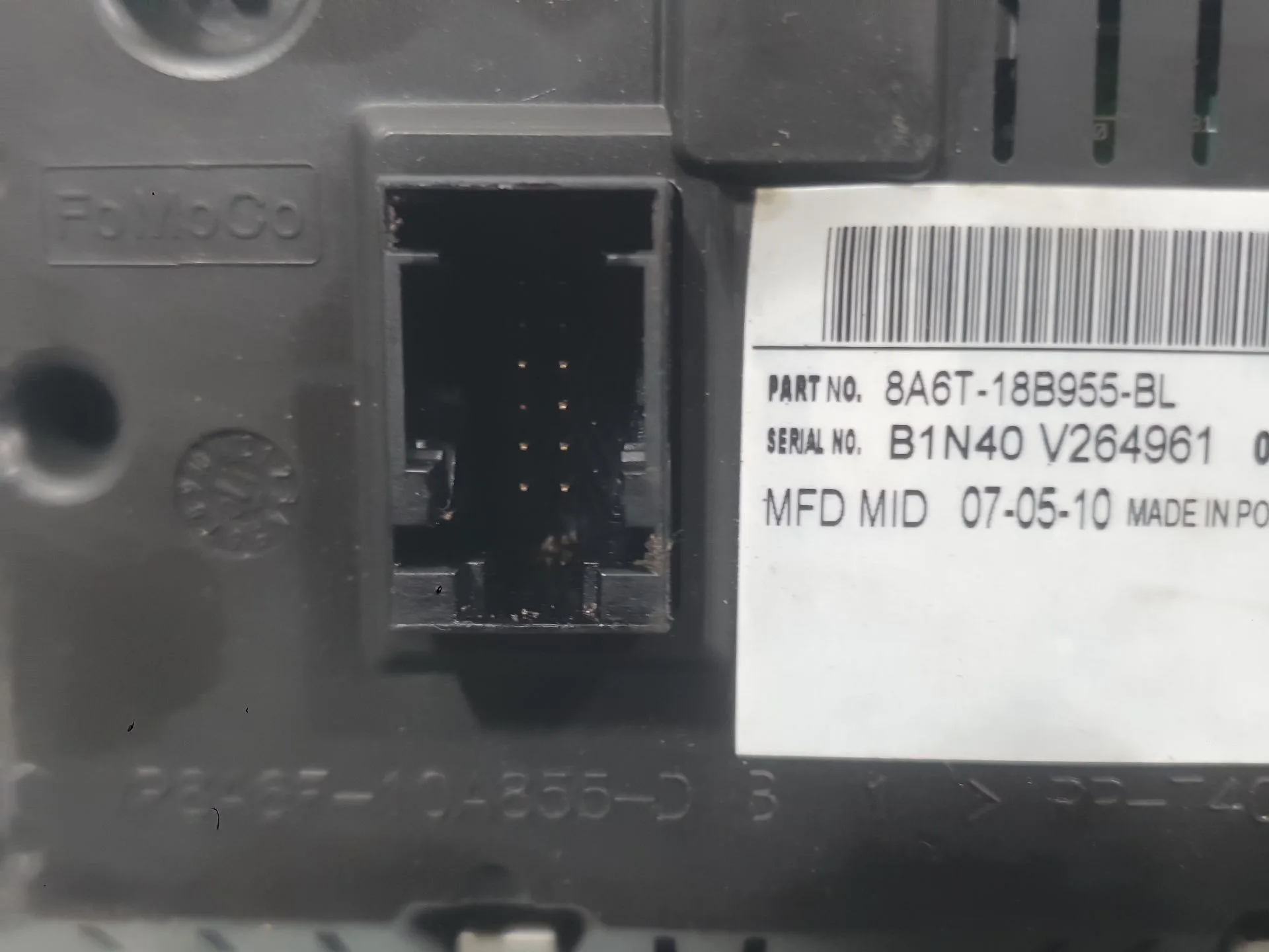 Pantalla Multifuncion para Ford Fiesta Vi (Cb1, Ccn)