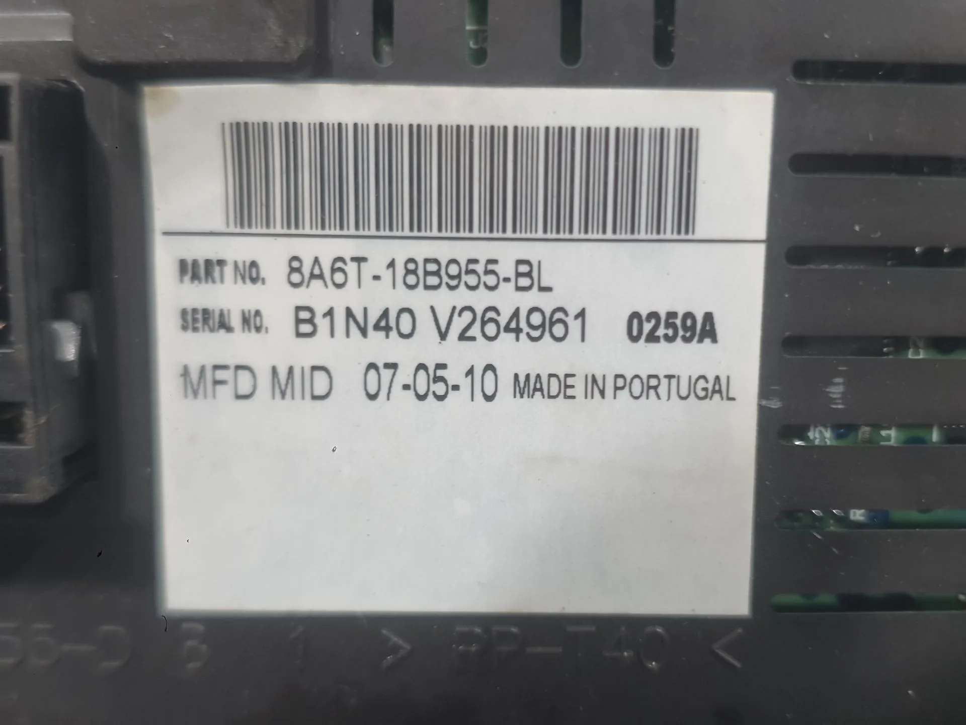 Pantalla Multifuncion para Ford Fiesta Vi (Cb1, Ccn)