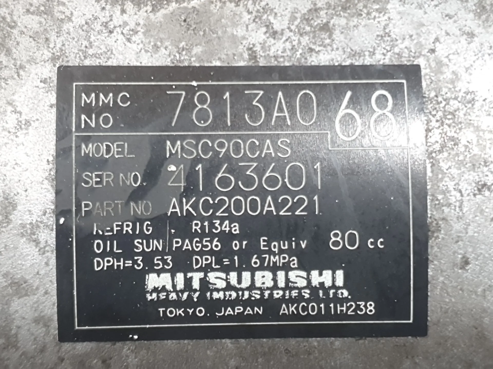 Compresor Aire Acondicionado para Mitsubishi Outlander Ii (Cw_W)