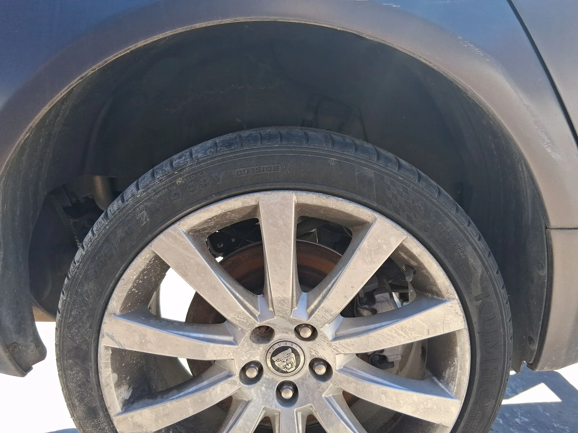 Plastico Pase Rueda Tras. Dch. para Jaguar Xf I (X250)