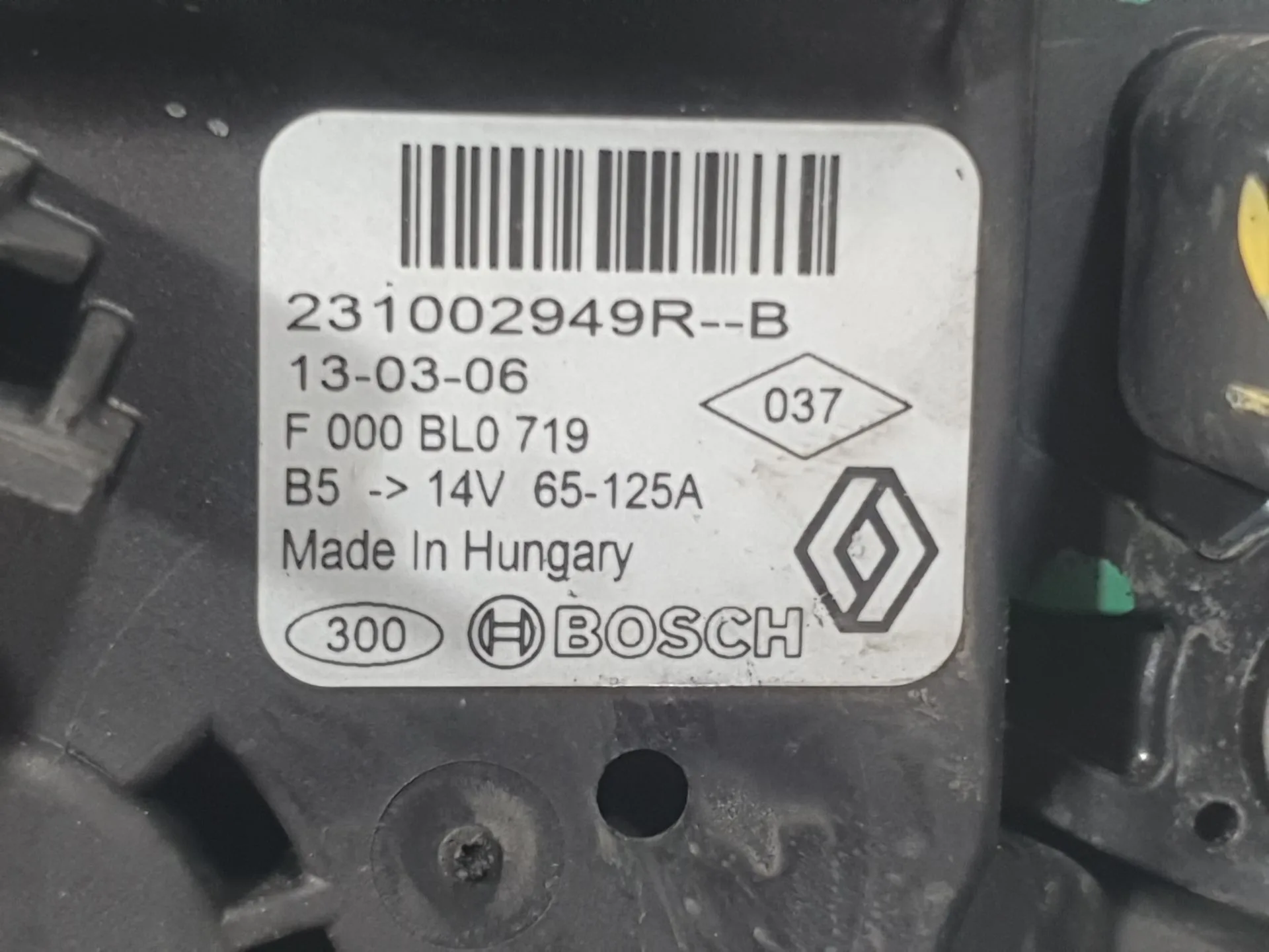 Alternador para Dacia Lodgy (Js_)