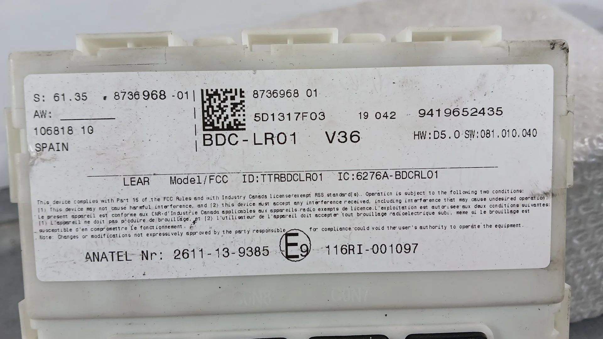 Caja Reles / Fusibles para Bmw 2 Active Tourer (F45)