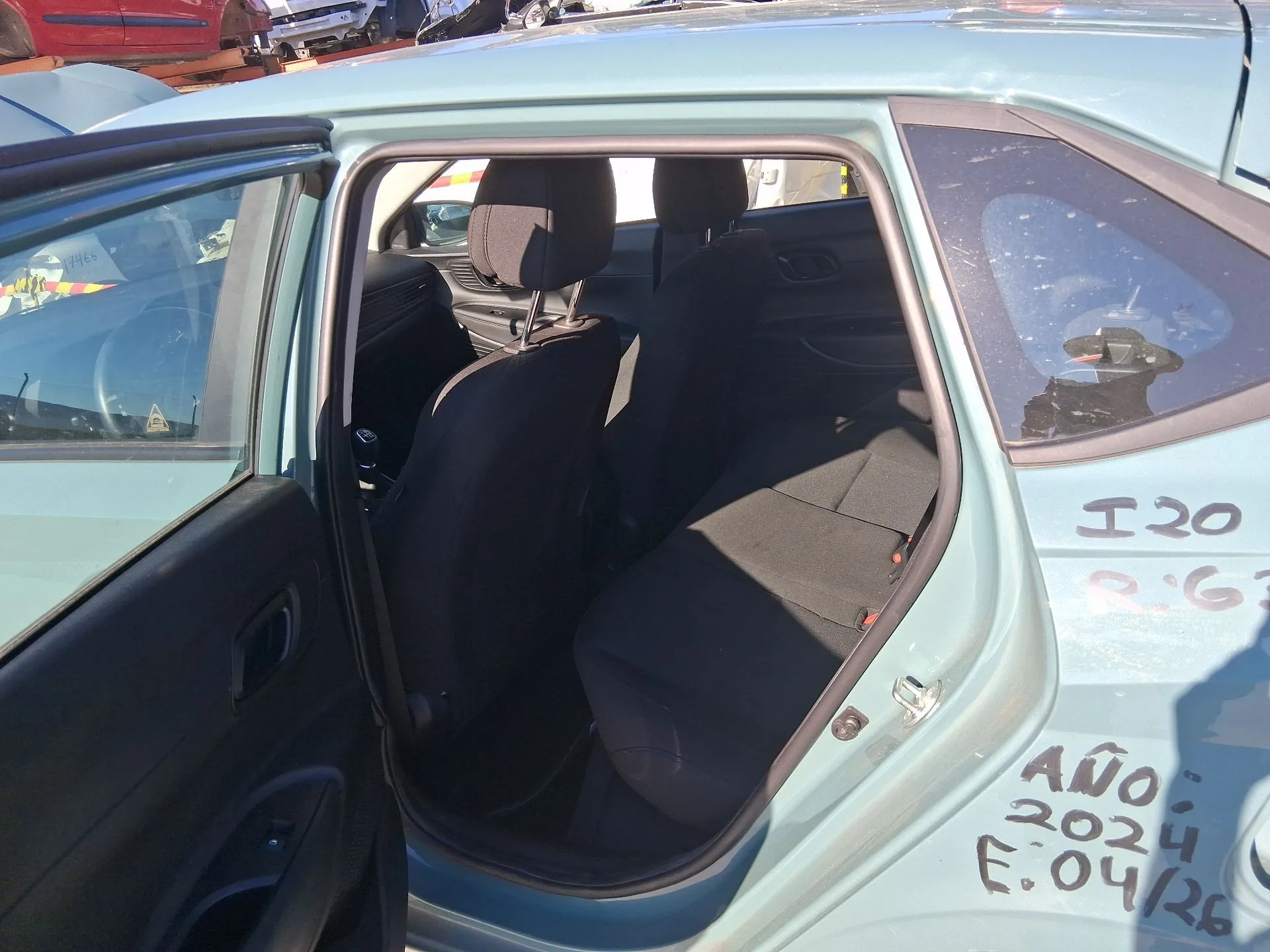 Goma Contorno Puerta Trasera Izquierda para Hyundai I20 Iii (Bc3, Bi3)