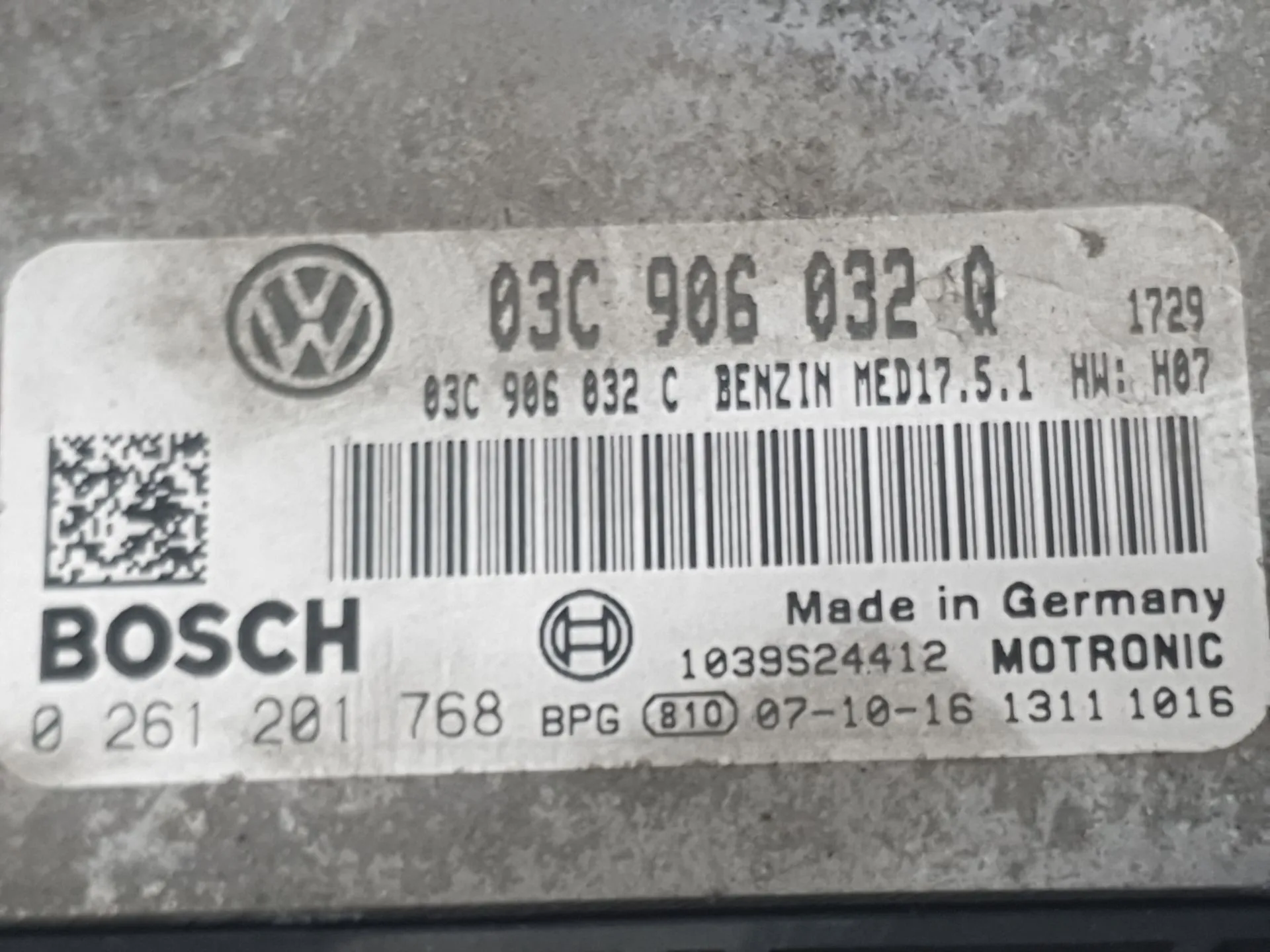 Centralita Motor Uce para Volkswagen Golf V (1K1)