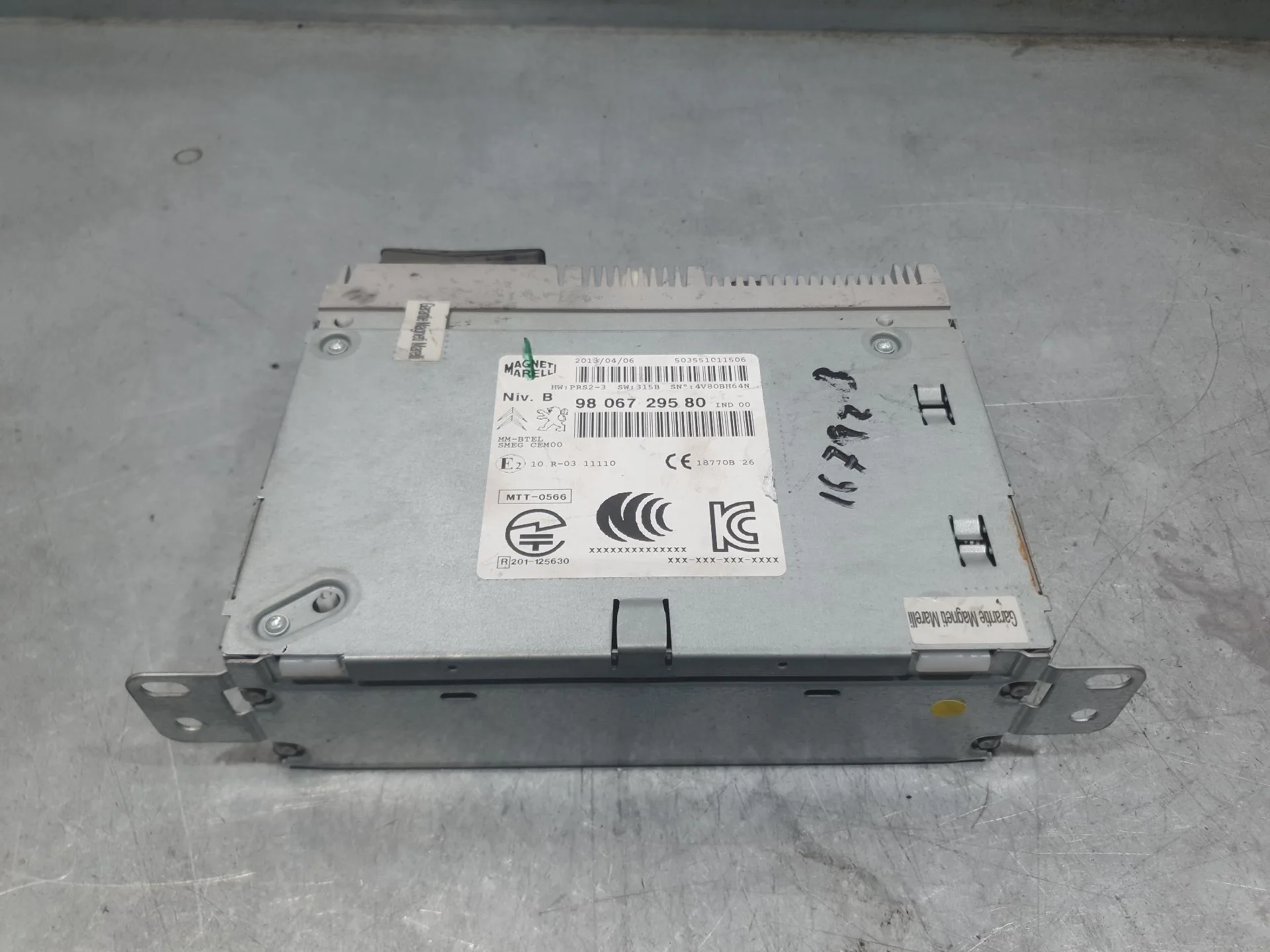 Sistema Audio / Radio para Peugeot 2008 I (Cu_)