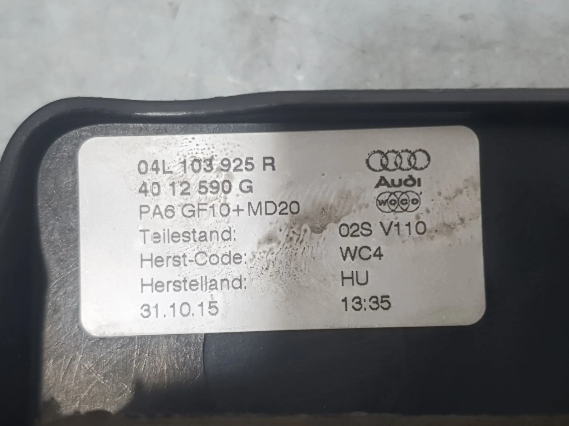 Tapa Motor para Audi Q3 (8Ub, 8Ug)