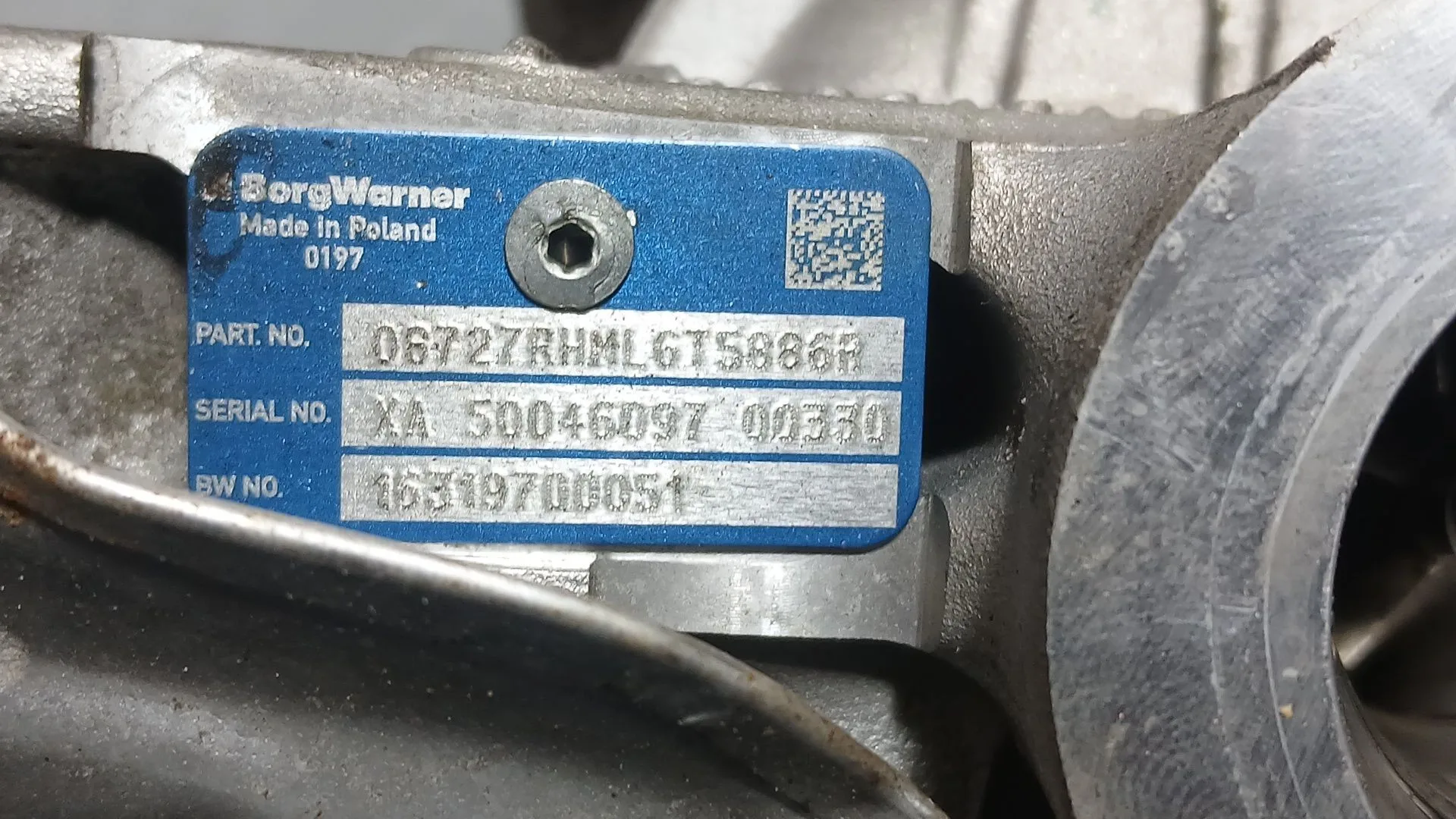 Turbocompresor para Dacia Sandero