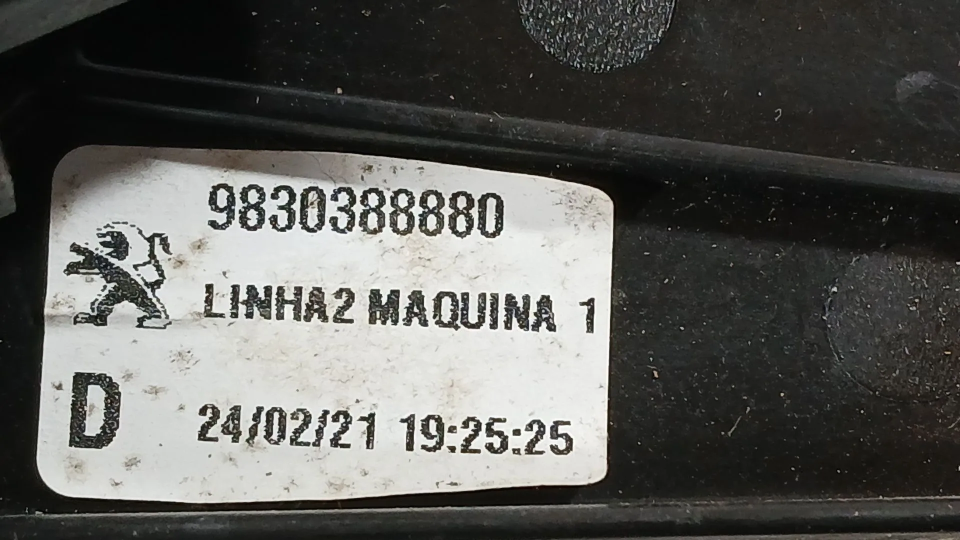 Elevalunas Trasero Derecho para Peugeot 3008 Ii Suv (Mc_, Mr_, Mj_, M4_)