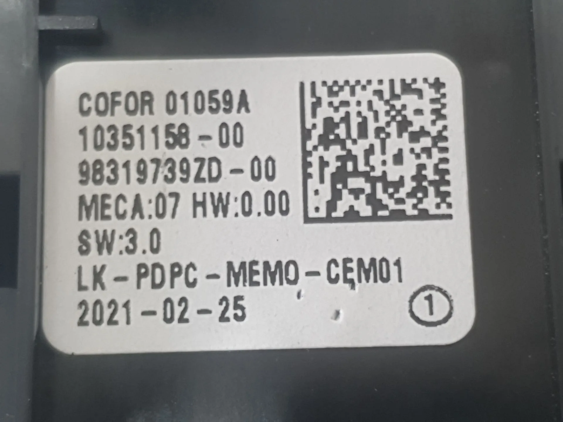 Mando Elevalunas Delantero Izquierdo para Peugeot 3008 Ii Suv (Mc_, Mr_, Mj_, M4_)