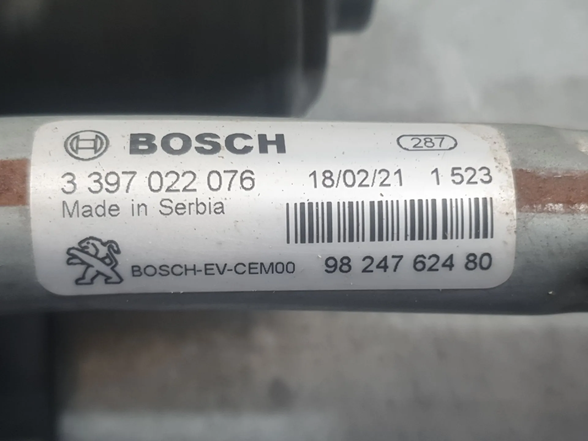 Motor Limpia Delantero para Peugeot 3008 Ii Suv (Mc_, Mr_, Mj_, M4_)