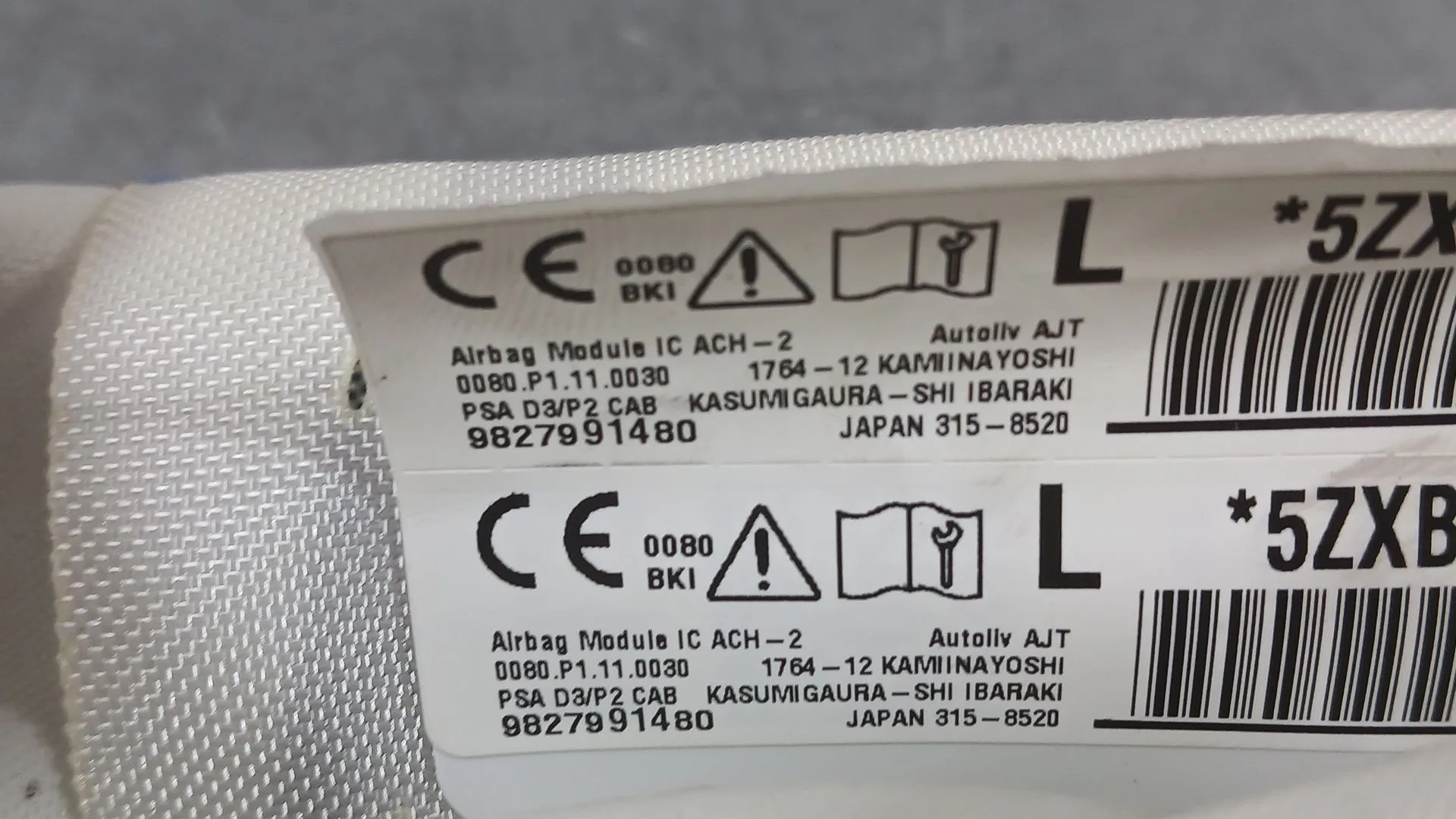 Airbag Cortina Delantero Izquierdo para Opel Corsa F (P2Jo)