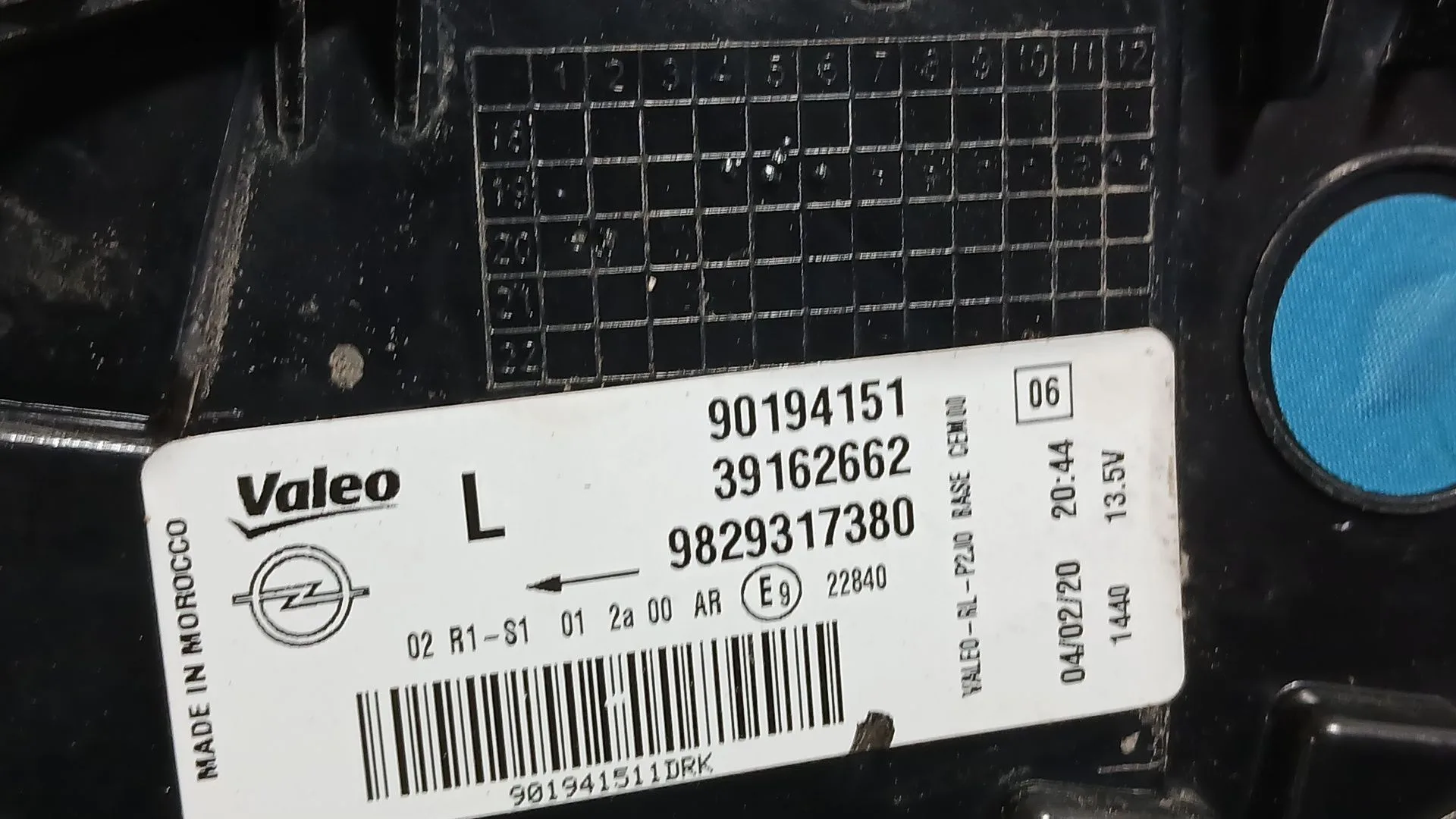 Piloto Trasero Izquierdo Interior para Opel Corsa F (P2Jo)